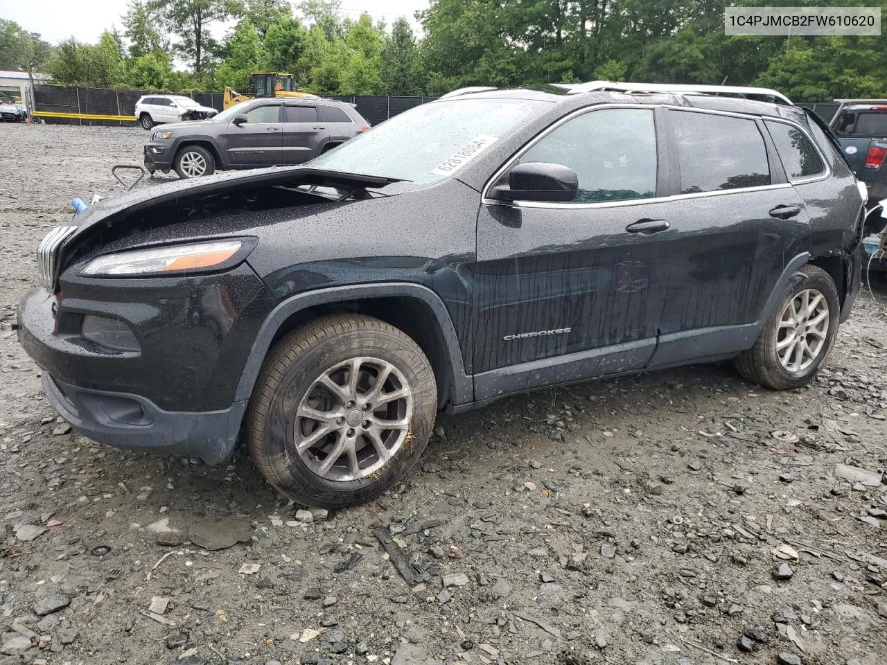 2015 Jeep Cherokee Latitude VIN: 1C4PJMCB2FW610620 Lot: 62818084