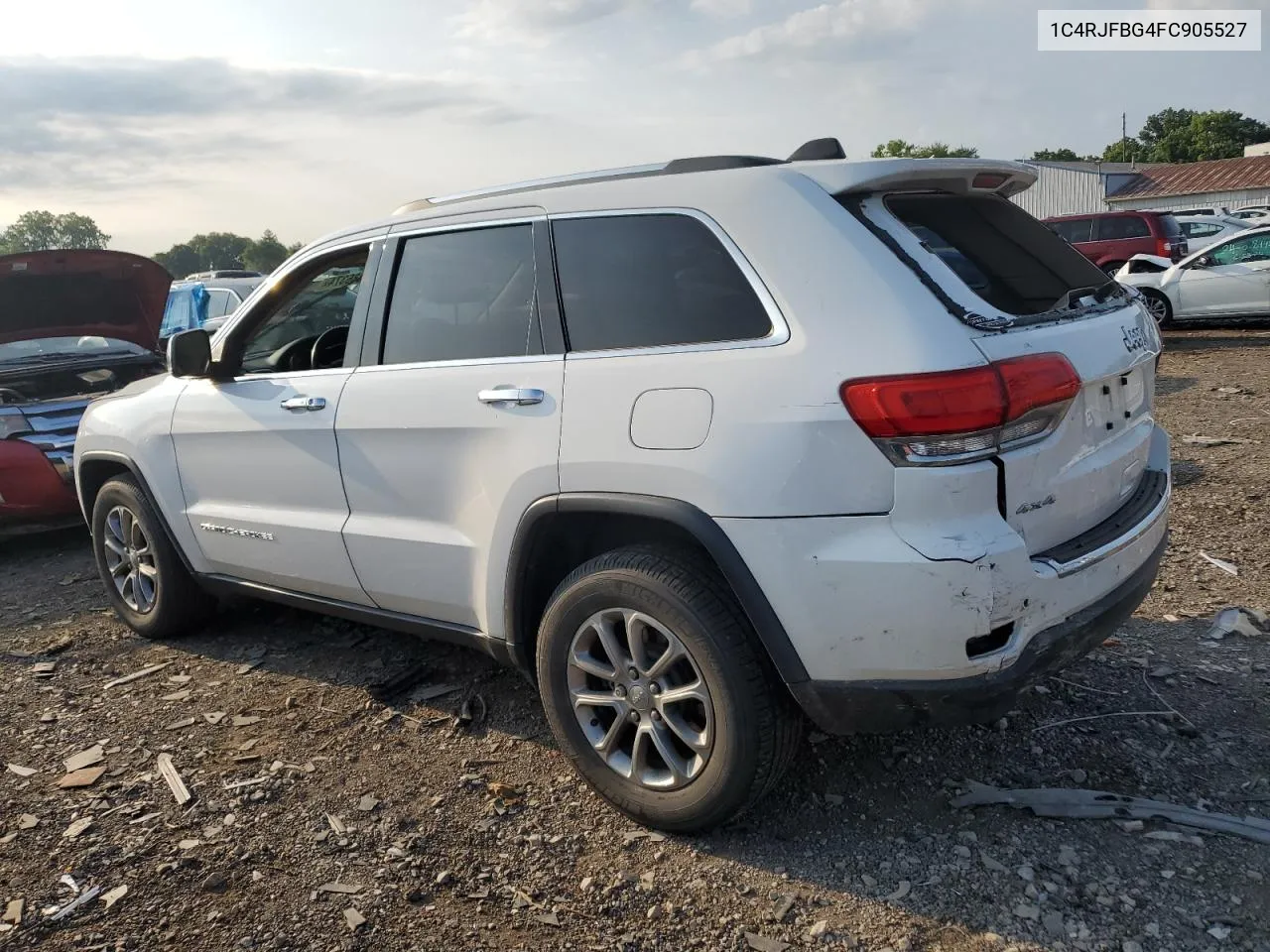 2015 Jeep Grand Cherokee Limited VIN: 1C4RJFBG4FC905527 Lot: 62886374