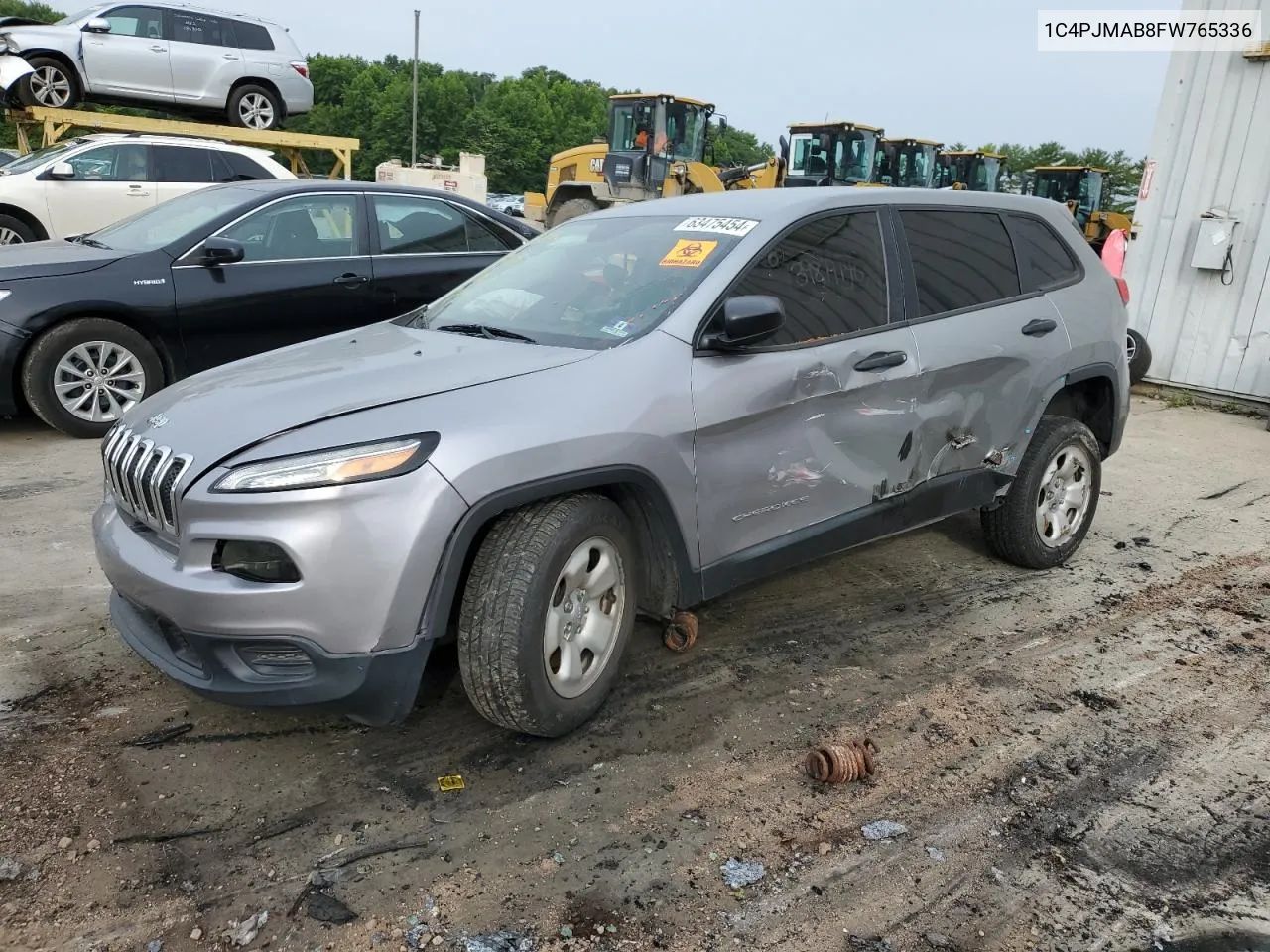 2015 Jeep Cherokee Sport VIN: 1C4PJMAB8FW765336 Lot: 63475454