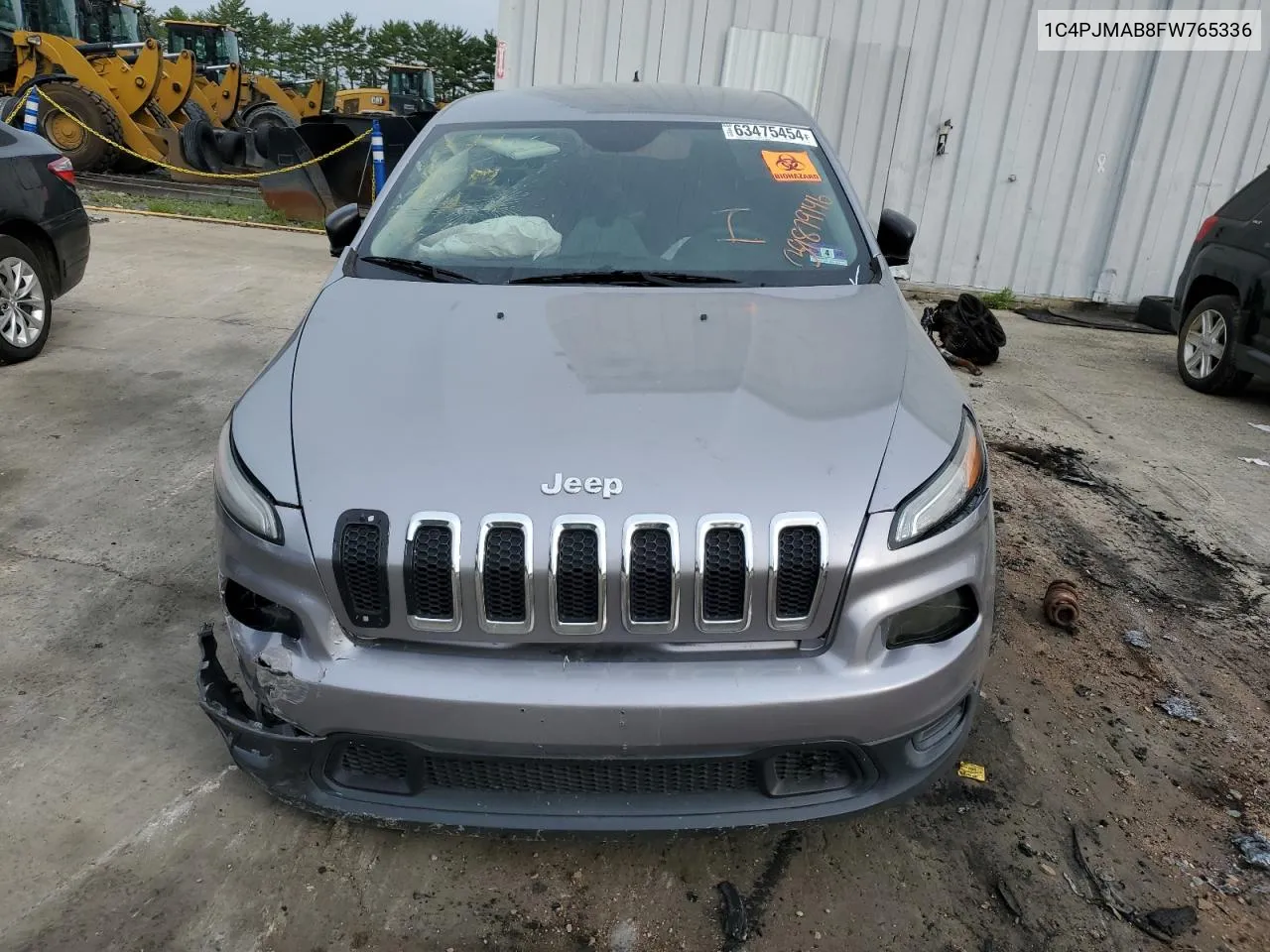 2015 Jeep Cherokee Sport VIN: 1C4PJMAB8FW765336 Lot: 63475454