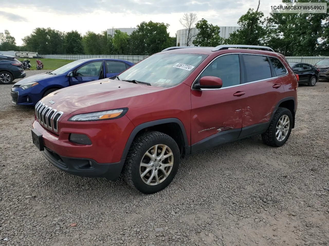 2015 Jeep Cherokee Latitude VIN: 1C4PJMCBXFW654901 Lot: 63617724