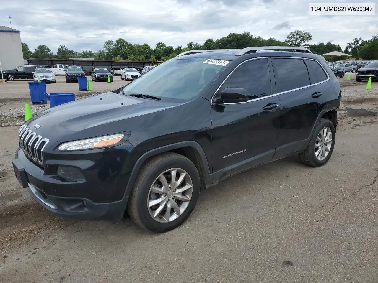 2015 Jeep Cherokee Limited VIN: 1C4PJMDS2FW630347 Lot: 63887314