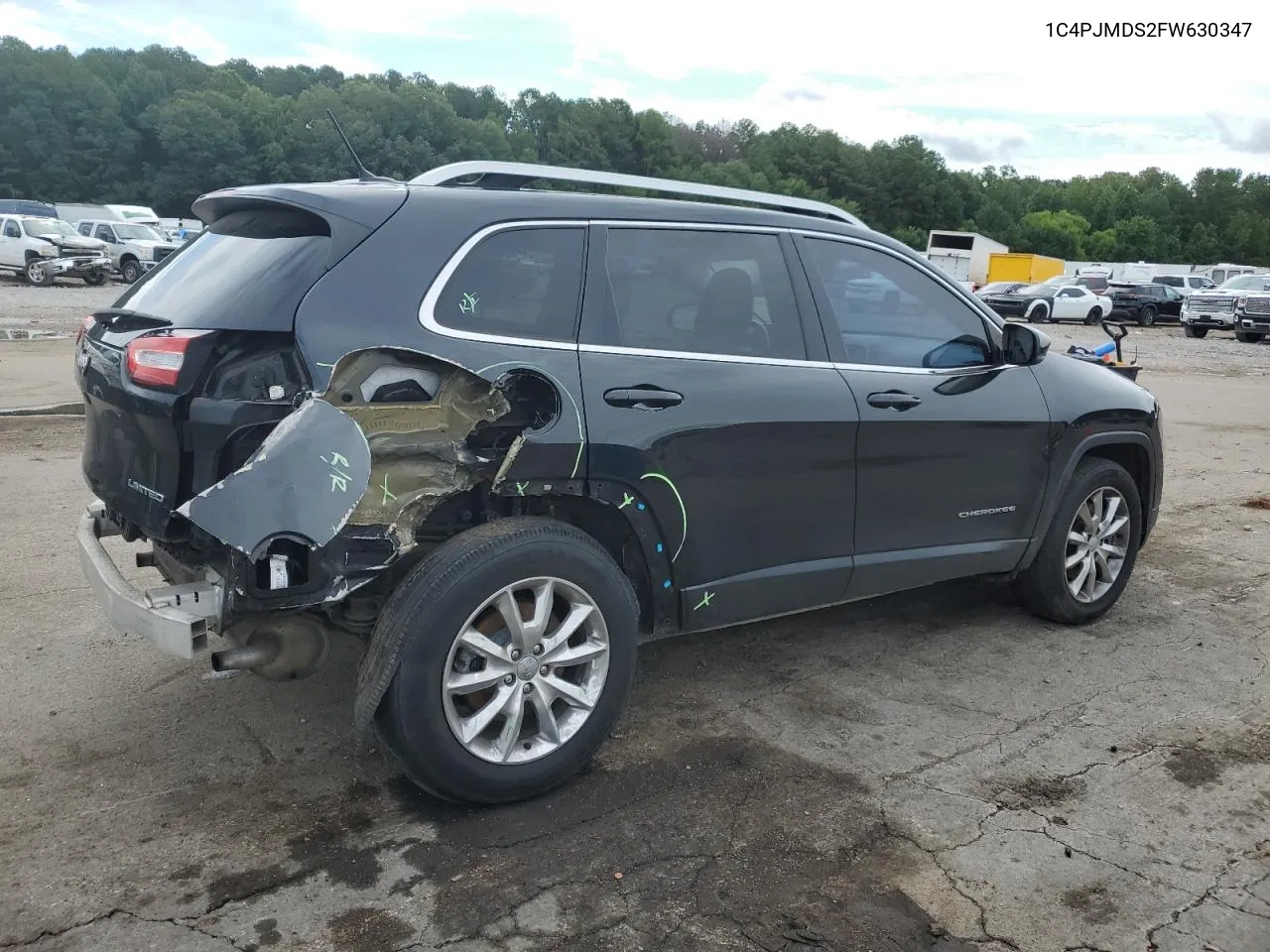 2015 Jeep Cherokee Limited VIN: 1C4PJMDS2FW630347 Lot: 63887314