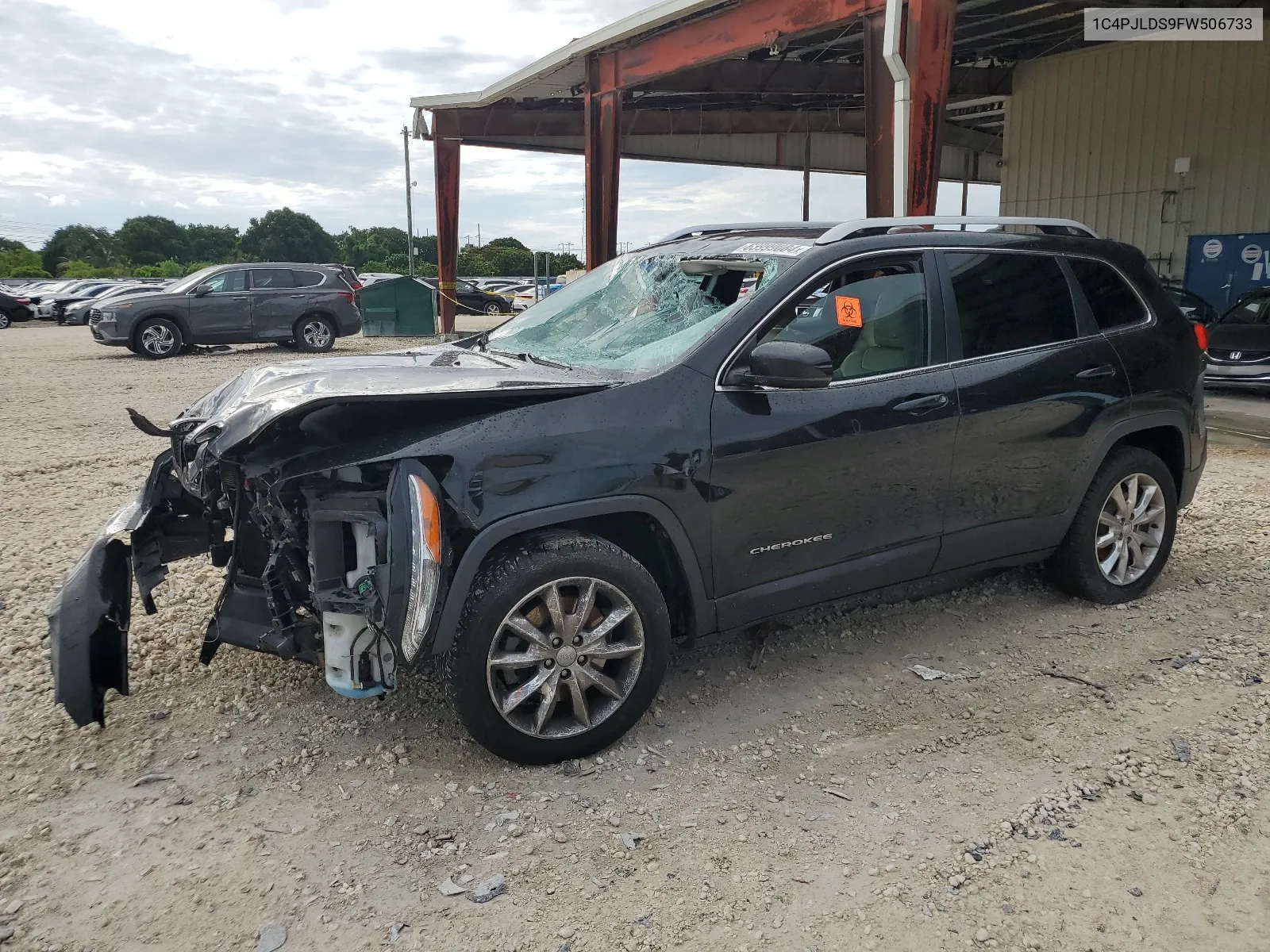 2015 Jeep Cherokee Limited VIN: 1C4PJLDS9FW506733 Lot: 63999084