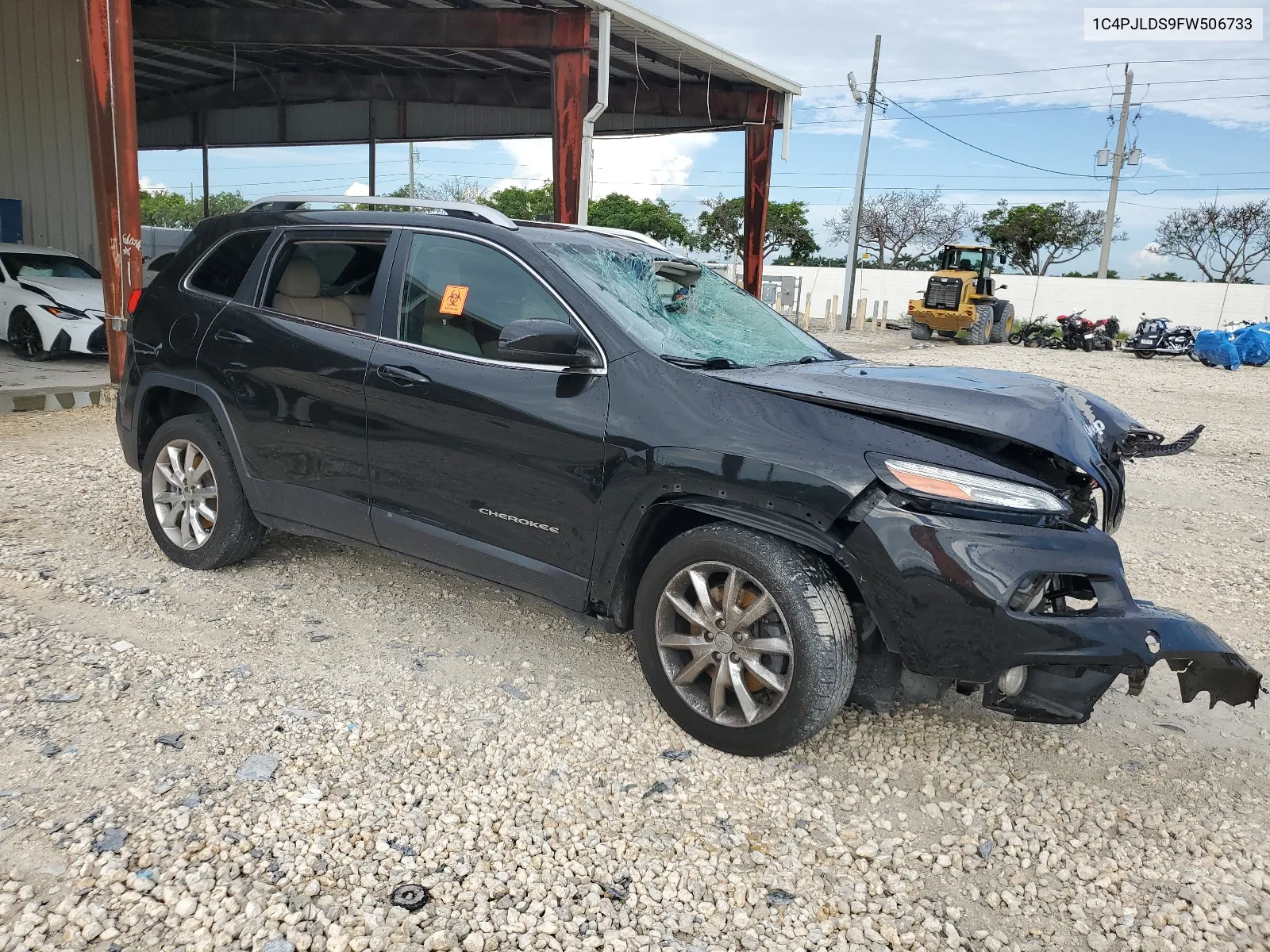 2015 Jeep Cherokee Limited VIN: 1C4PJLDS9FW506733 Lot: 63999084