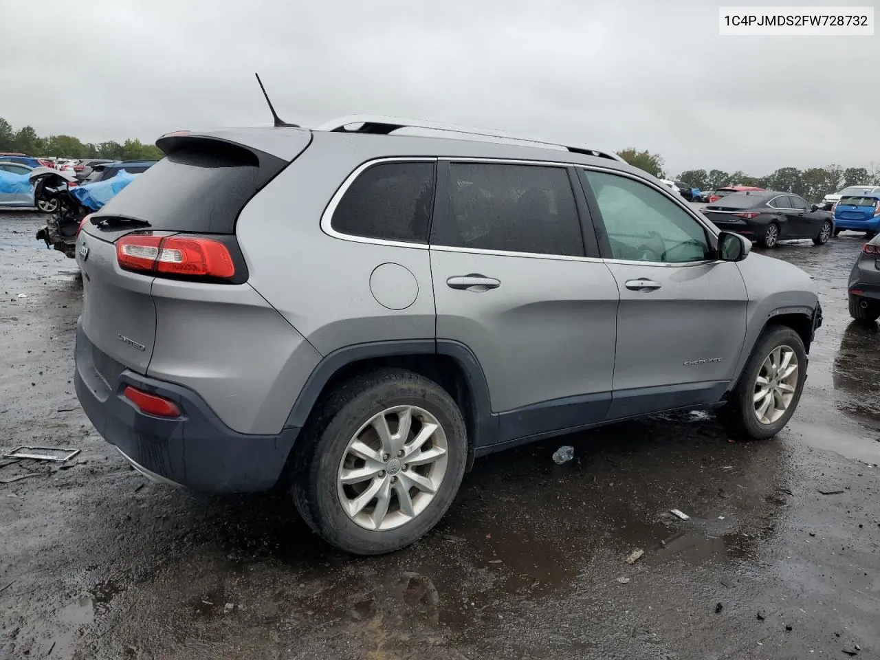 2015 Jeep Cherokee Limited VIN: 1C4PJMDS2FW728732 Lot: 64049284