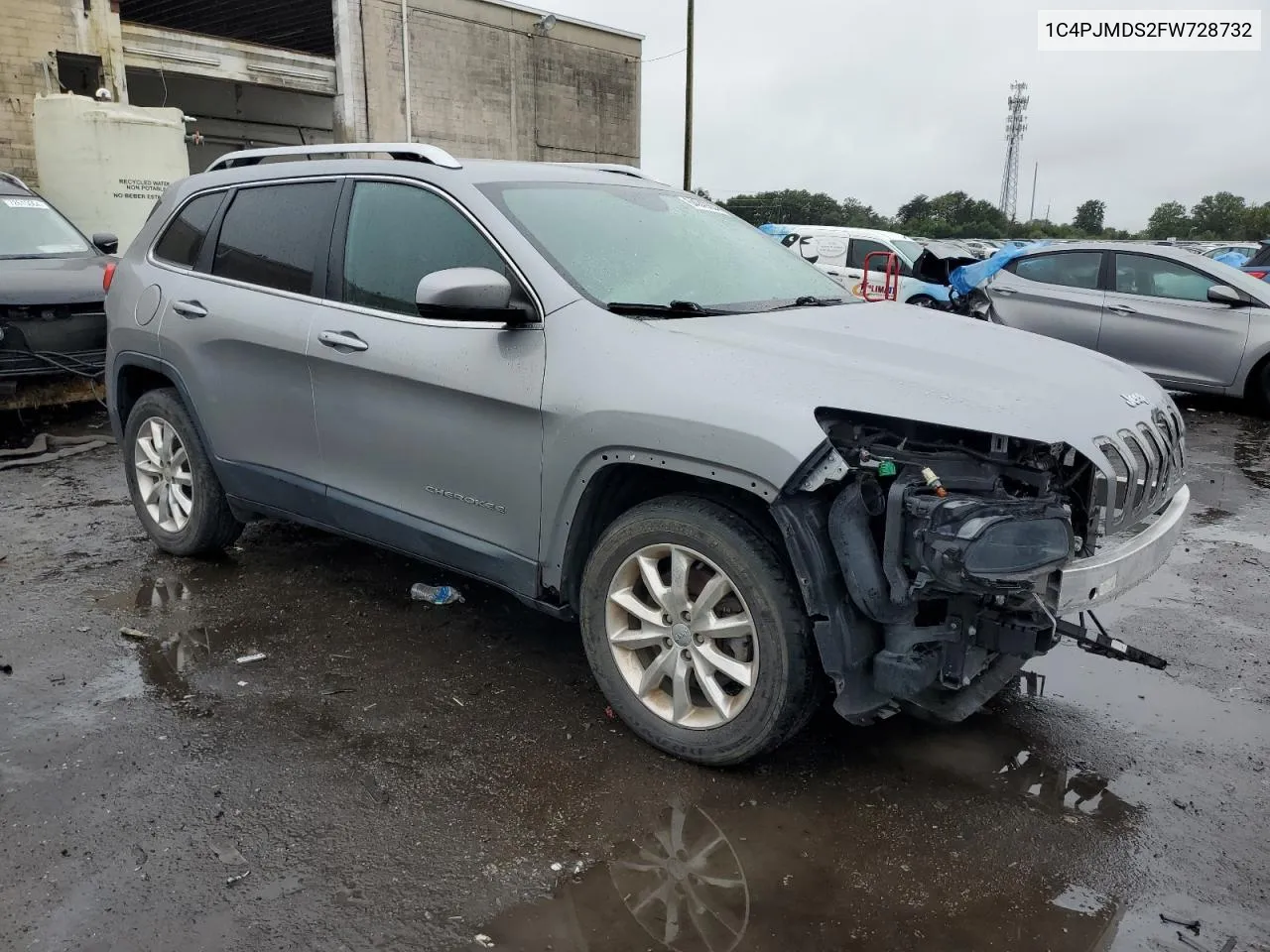 2015 Jeep Cherokee Limited VIN: 1C4PJMDS2FW728732 Lot: 64049284