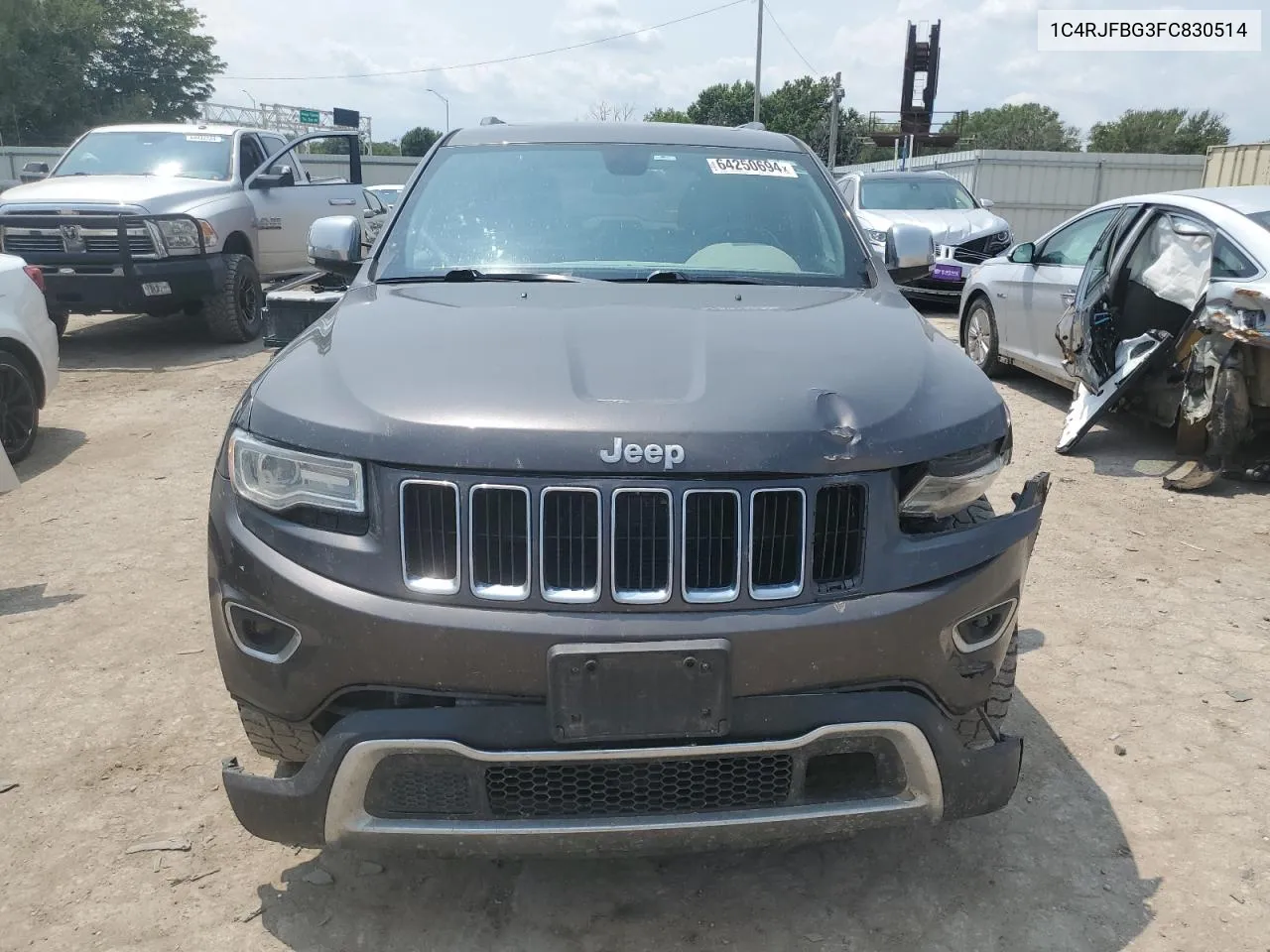 2015 Jeep Grand Cherokee Limited VIN: 1C4RJFBG3FC830514 Lot: 64250694