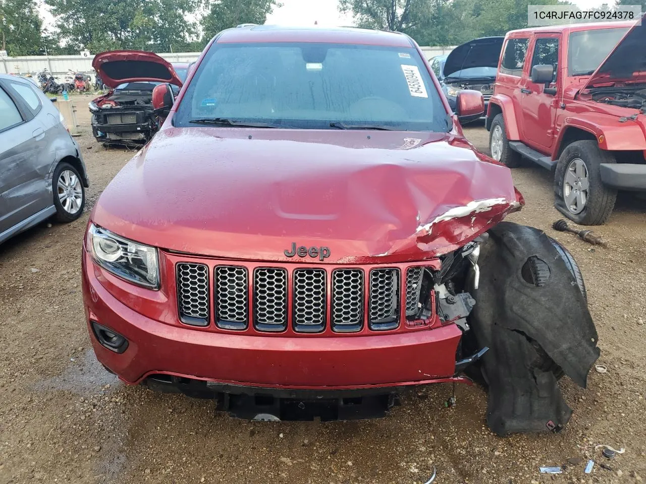 1C4RJFAG7FC924378 2015 Jeep Grand Cherokee Laredo