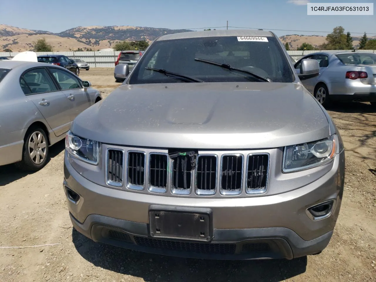 2015 Jeep Grand Cherokee Laredo VIN: 1C4RJFAG3FC631013 Lot: 64669944