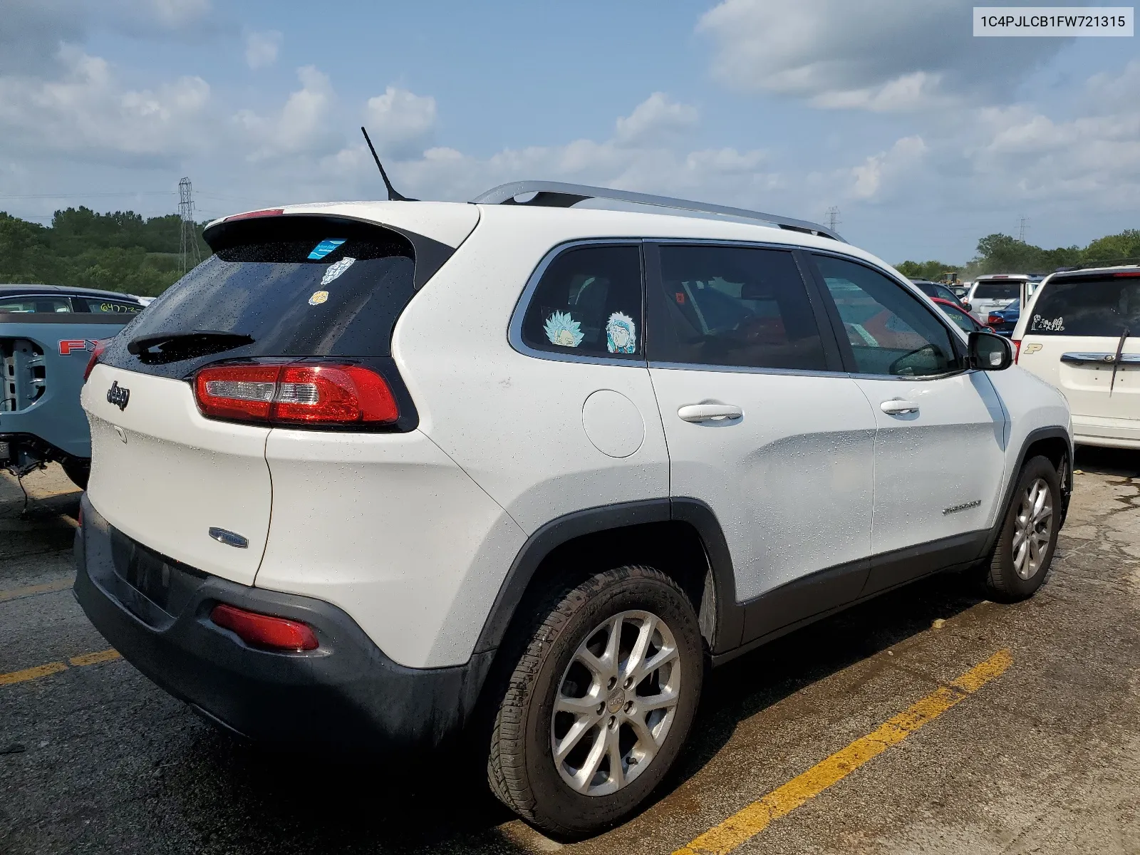 2015 Jeep Cherokee Latitude VIN: 1C4PJLCB1FW721315 Lot: 64716174