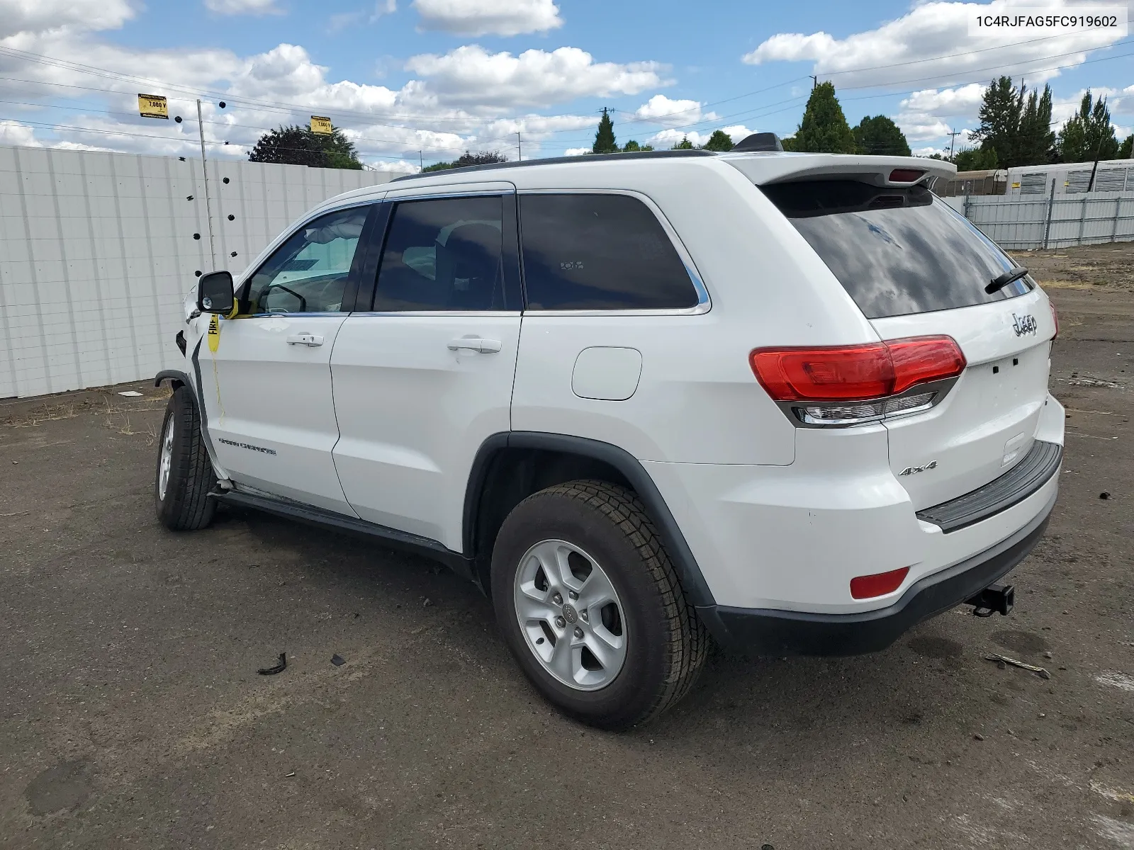 2015 Jeep Grand Cherokee Laredo VIN: 1C4RJFAG5FC919602 Lot: 64764024