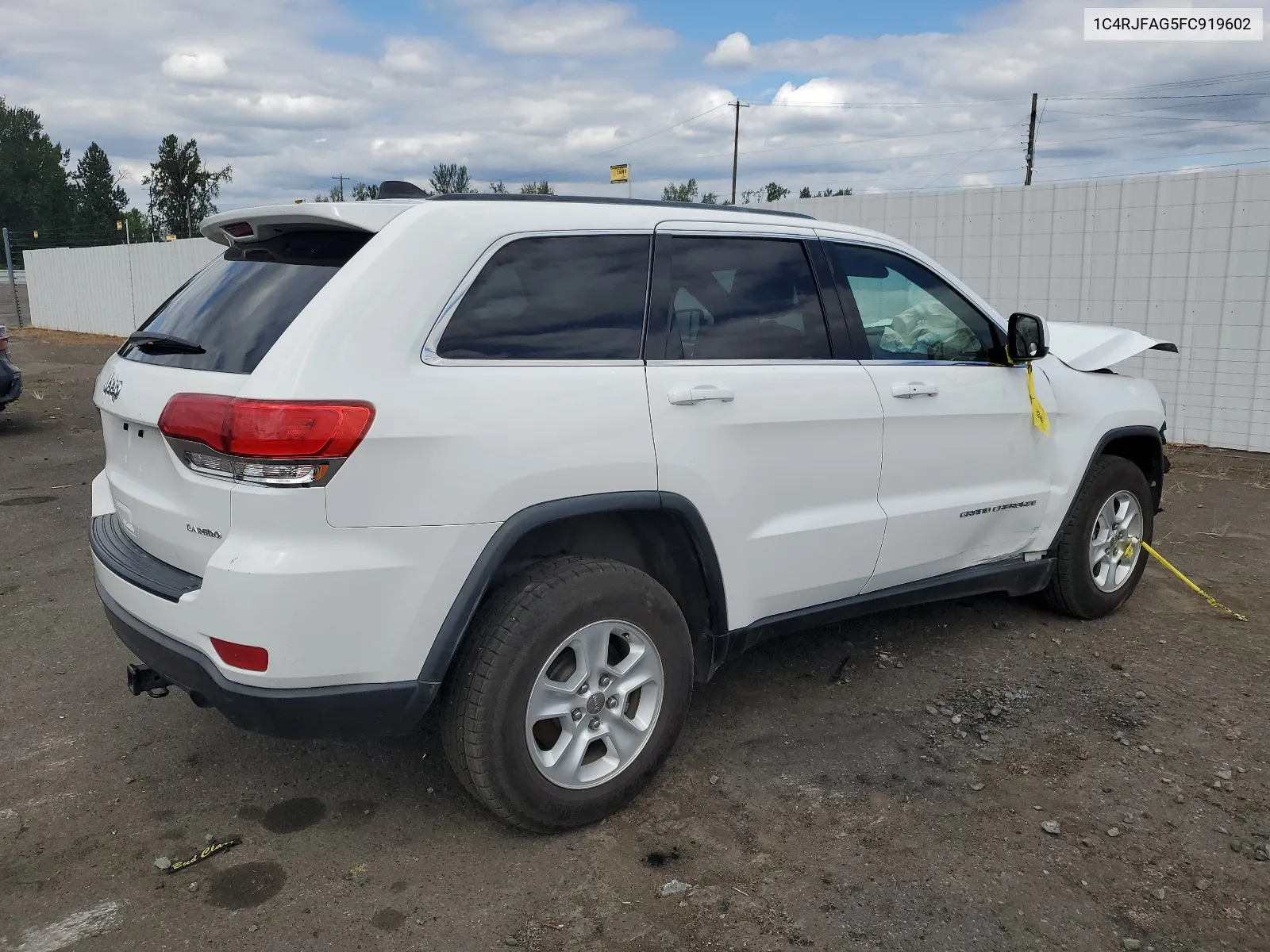 2015 Jeep Grand Cherokee Laredo VIN: 1C4RJFAG5FC919602 Lot: 64764024