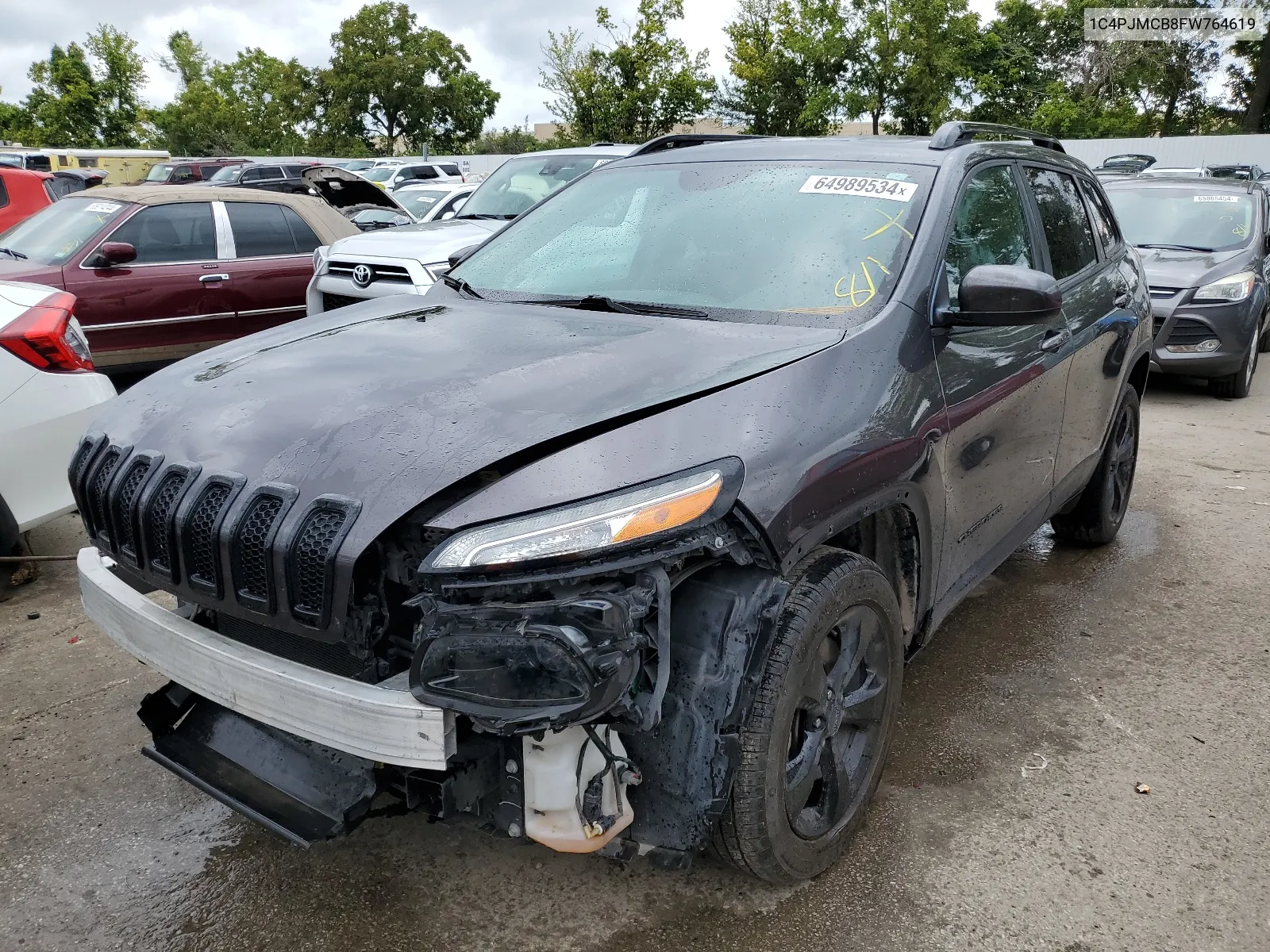 2015 Jeep Cherokee Latitude VIN: 1C4PJMCB8FW764619 Lot: 64989534