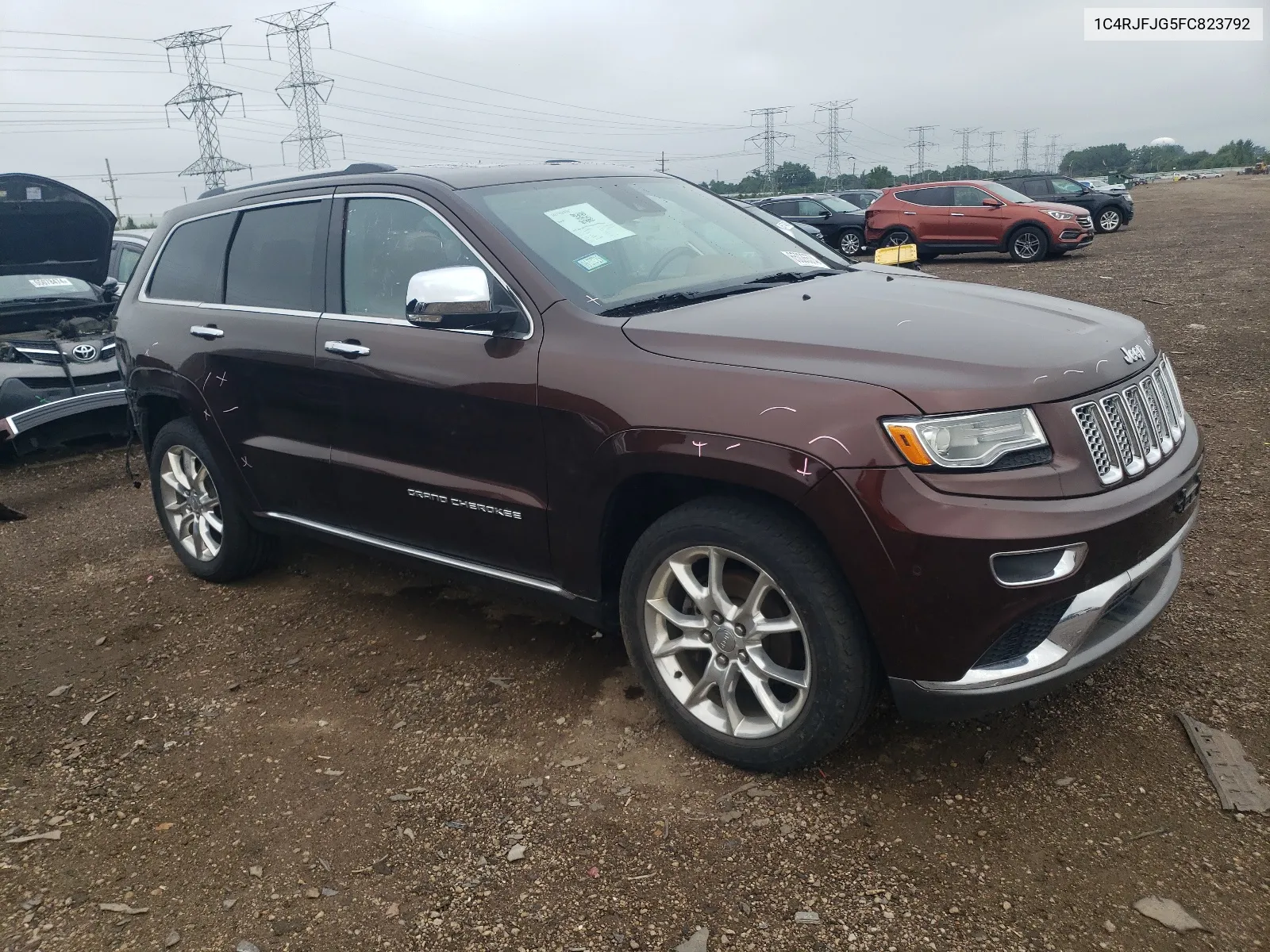 2015 Jeep Grand Cherokee Summit VIN: 1C4RJFJG5FC823792 Lot: 65026574