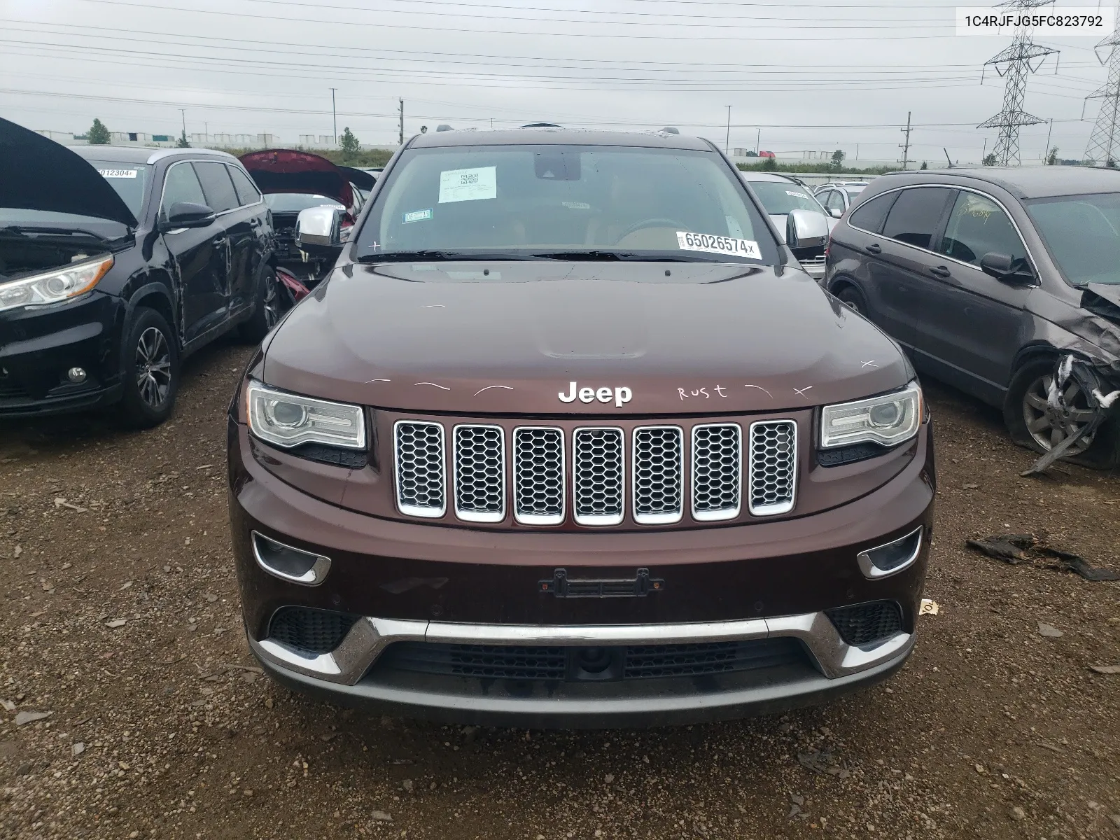 2015 Jeep Grand Cherokee Summit VIN: 1C4RJFJG5FC823792 Lot: 65026574