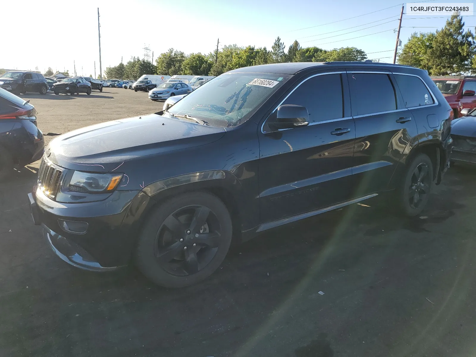 2015 Jeep Grand Cherokee Overland VIN: 1C4RJFCT3FC243483 Lot: 65160284