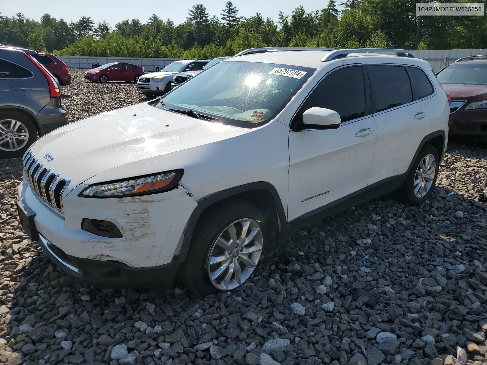 2015 Jeep Cherokee Limited VIN: 1C4PJMDB7FW635656 Lot: 65297784