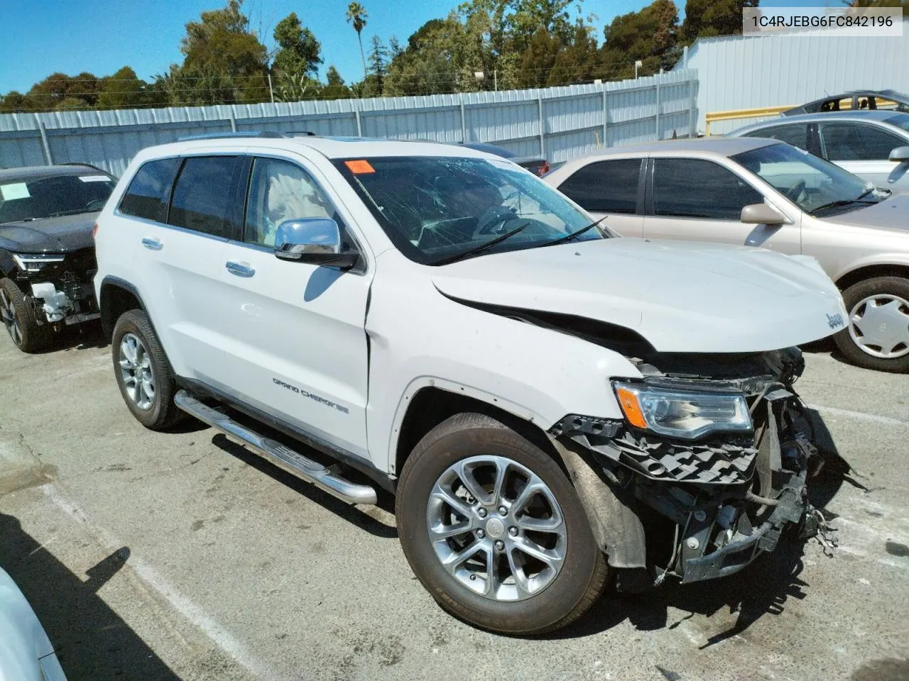 2015 Jeep Grand Cherokee Limited VIN: 1C4RJEBG6FC842196 Lot: 65447364