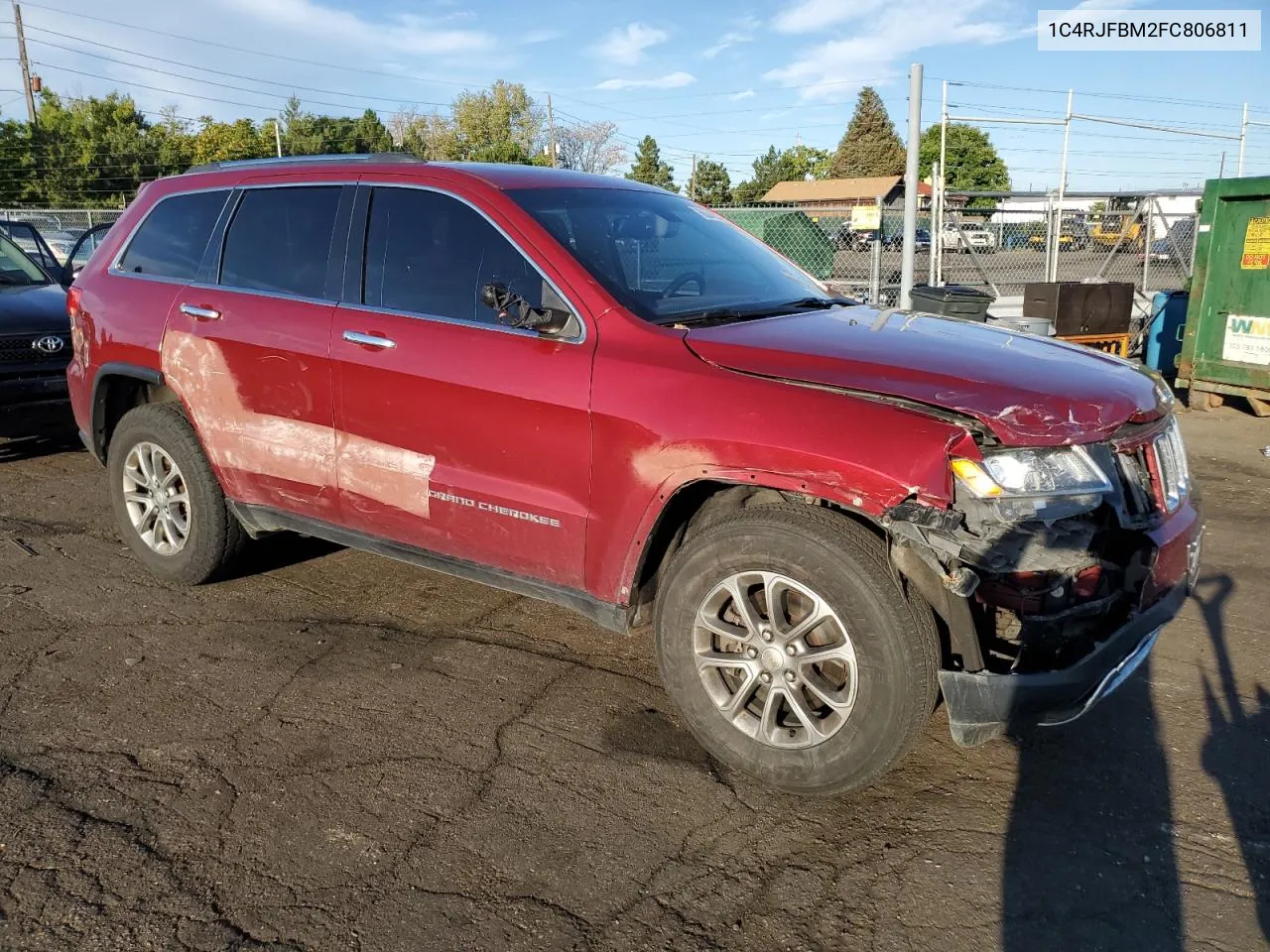 2015 Jeep Grand Cherokee Limited VIN: 1C4RJFBM2FC806811 Lot: 66344044