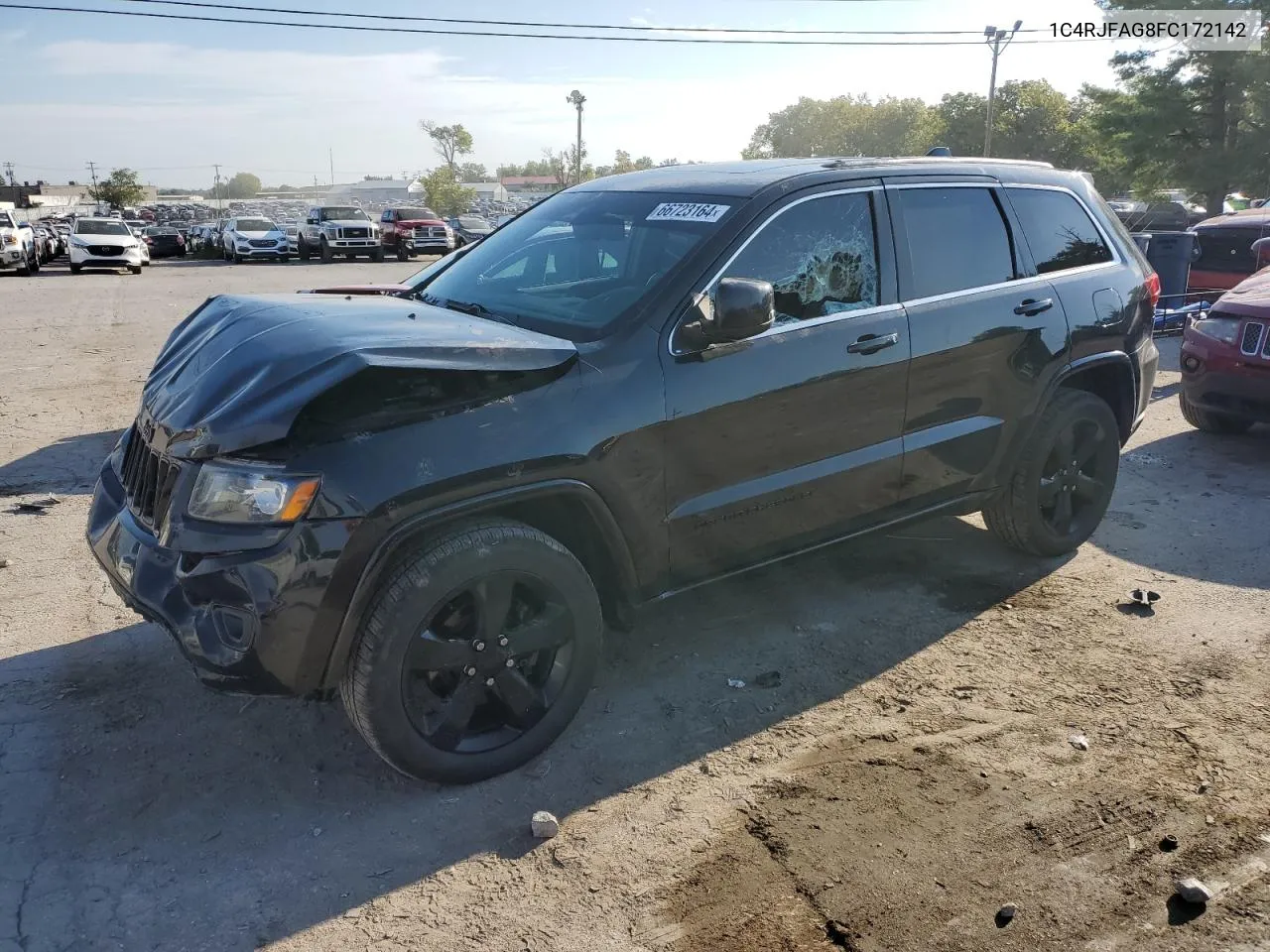 2015 Jeep Grand Cherokee Laredo VIN: 1C4RJFAG8FC172142 Lot: 66723164