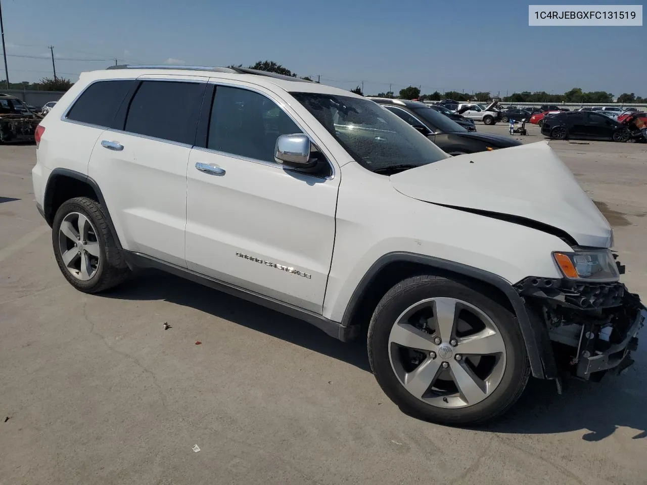 2015 Jeep Grand Cherokee Limited VIN: 1C4RJEBGXFC131519 Lot: 67047554