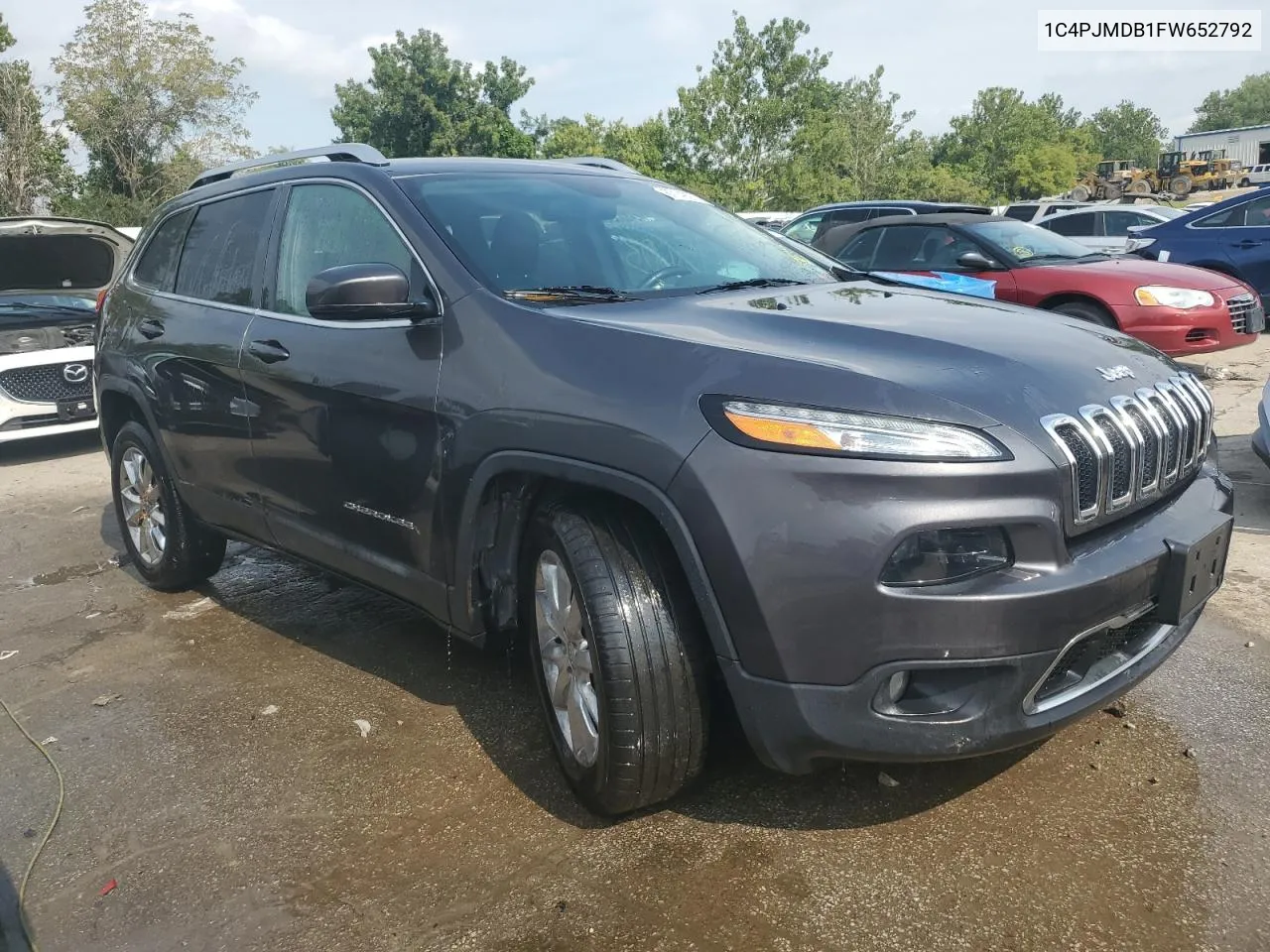 2015 Jeep Cherokee Limited VIN: 1C4PJMDB1FW652792 Lot: 67149274