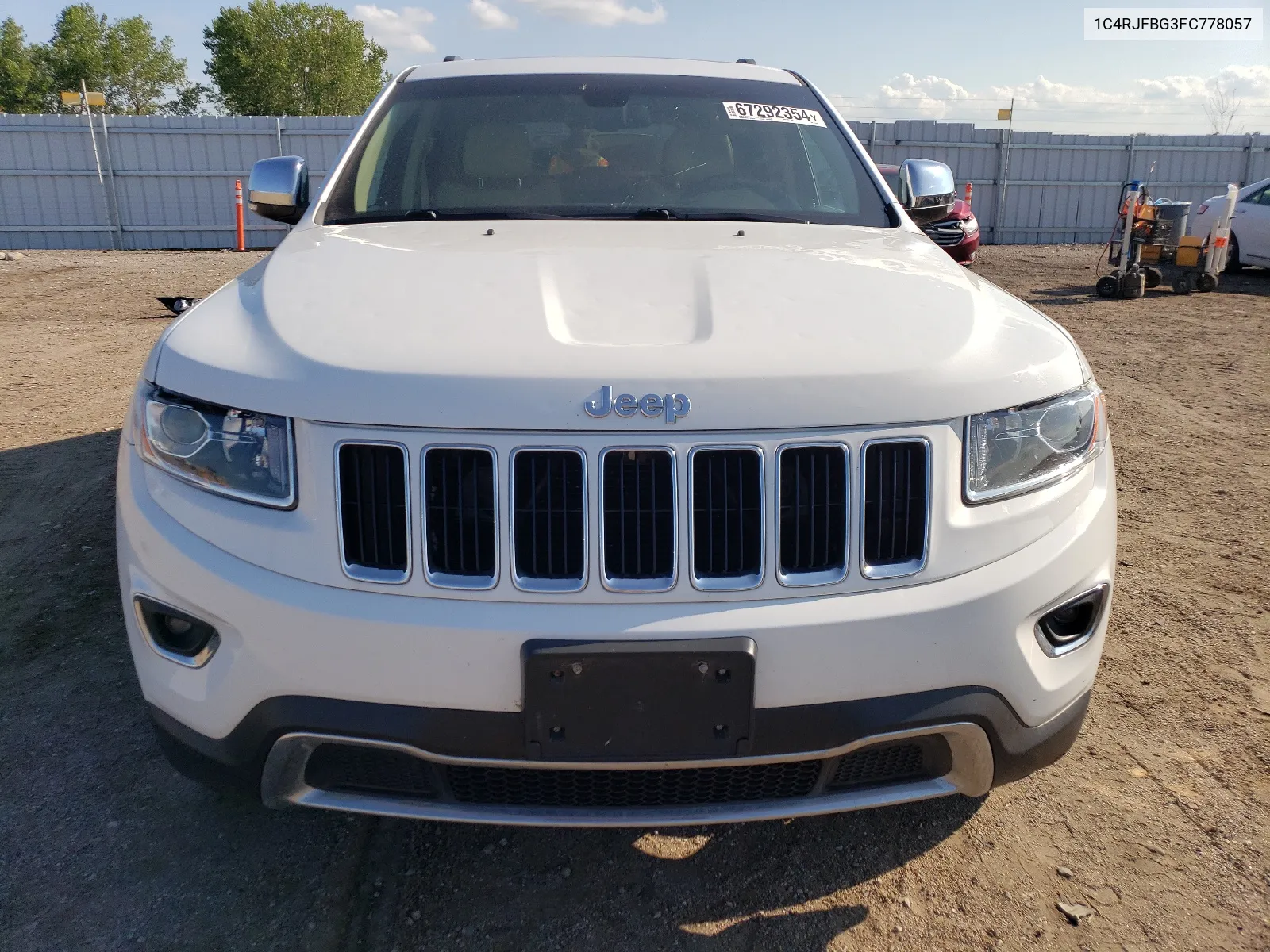 2015 Jeep Grand Cherokee Limited VIN: 1C4RJFBG3FC778057 Lot: 67292354