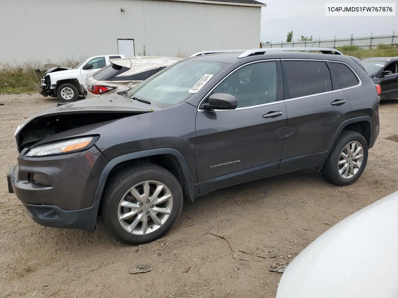 2015 Jeep Cherokee Limited VIN: 1C4PJMDS1FW767876 Lot: 67491324