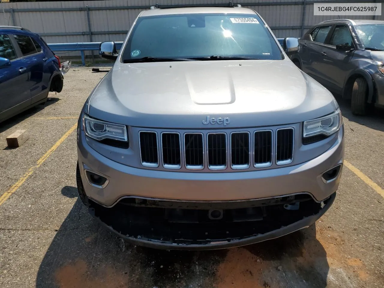 2015 Jeep Grand Cherokee Limited VIN: 1C4RJEBG4FC625987 Lot: 67555494