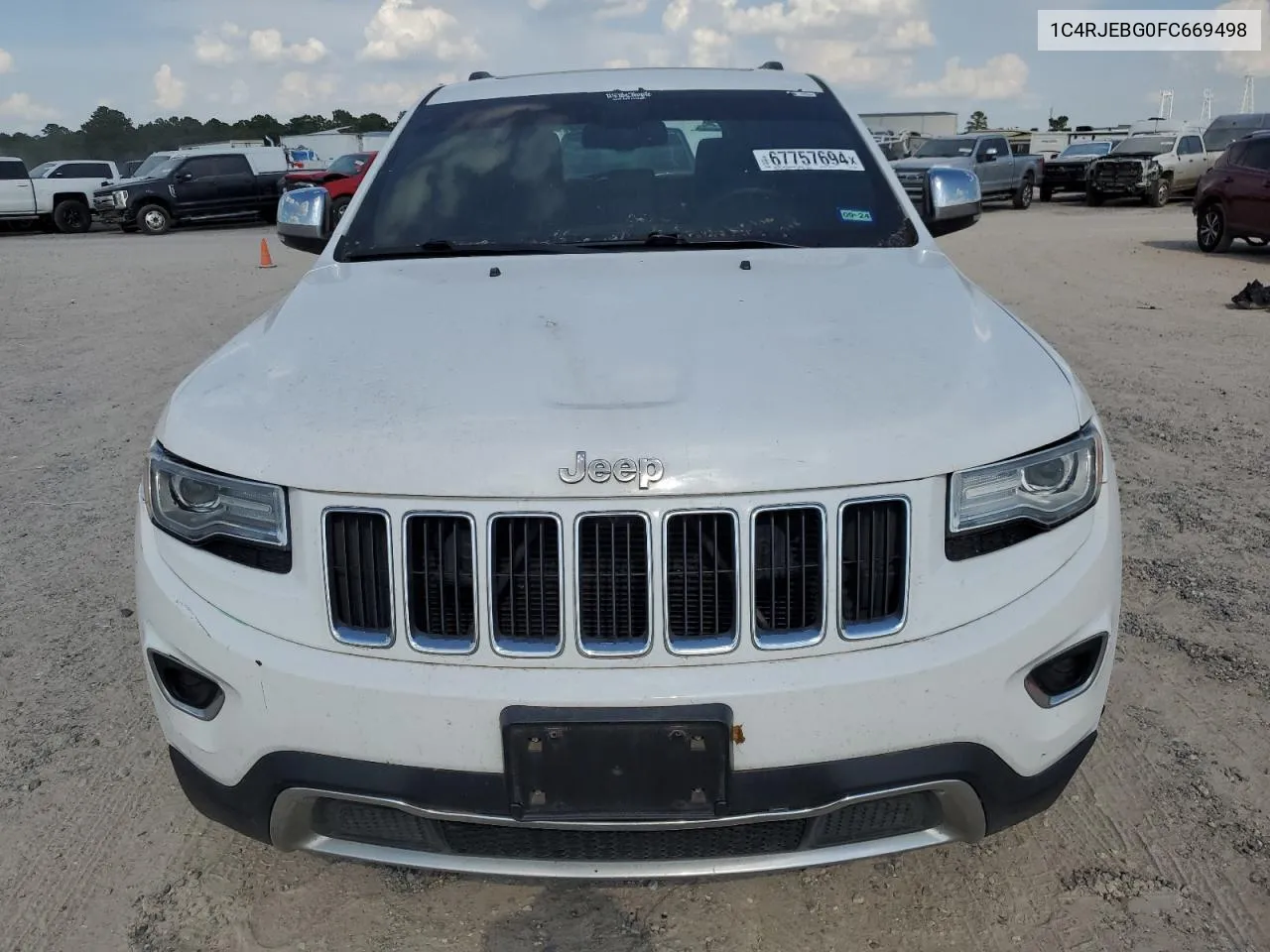 2015 Jeep Grand Cherokee Limited VIN: 1C4RJEBG0FC669498 Lot: 67757694