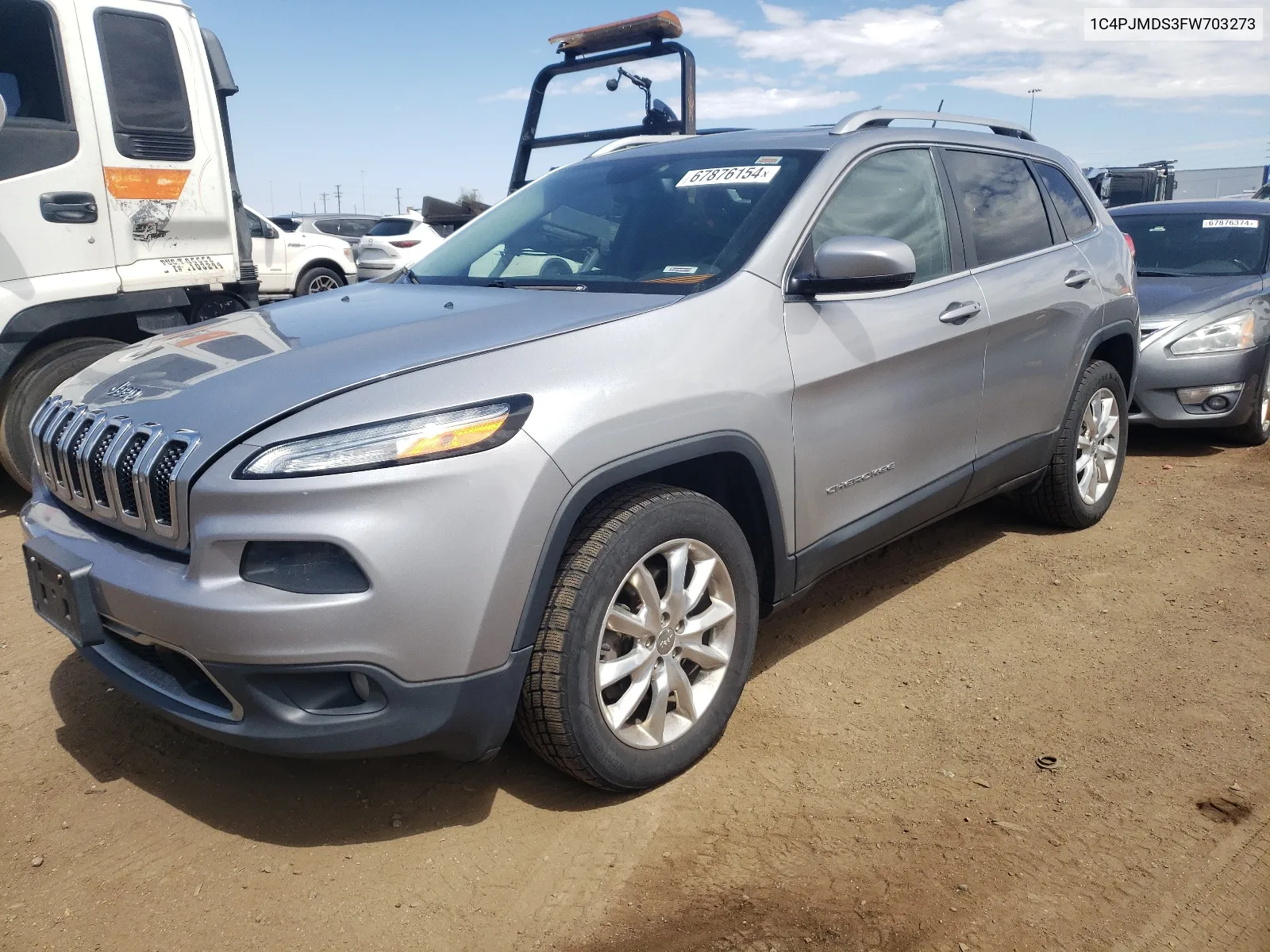 2015 Jeep Cherokee Limited VIN: 1C4PJMDS3FW703273 Lot: 67876154