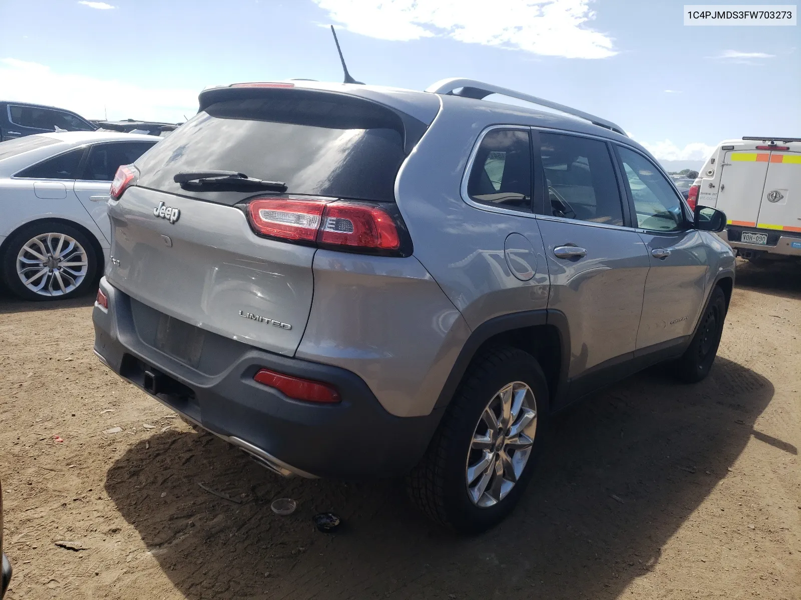 2015 Jeep Cherokee Limited VIN: 1C4PJMDS3FW703273 Lot: 67876154