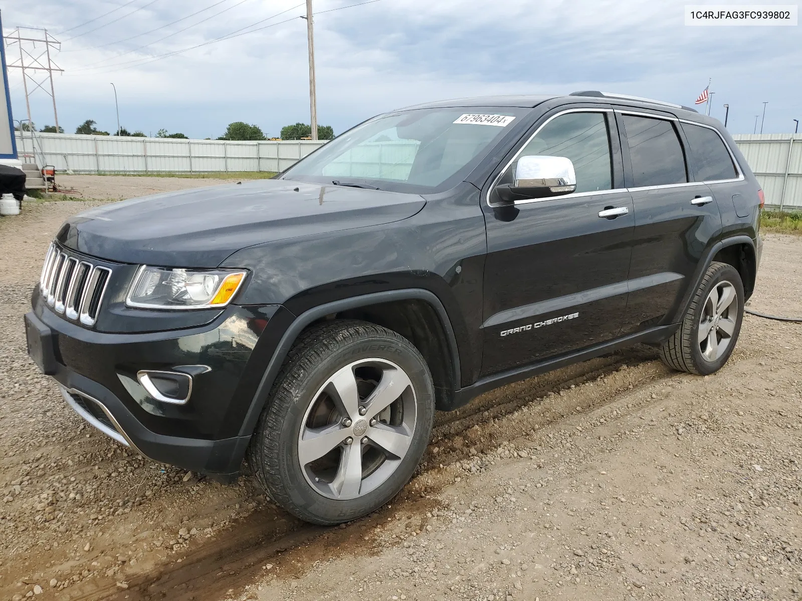 2015 Jeep Grand Cherokee Laredo VIN: 1C4RJFAG3FC939802 Lot: 67963404