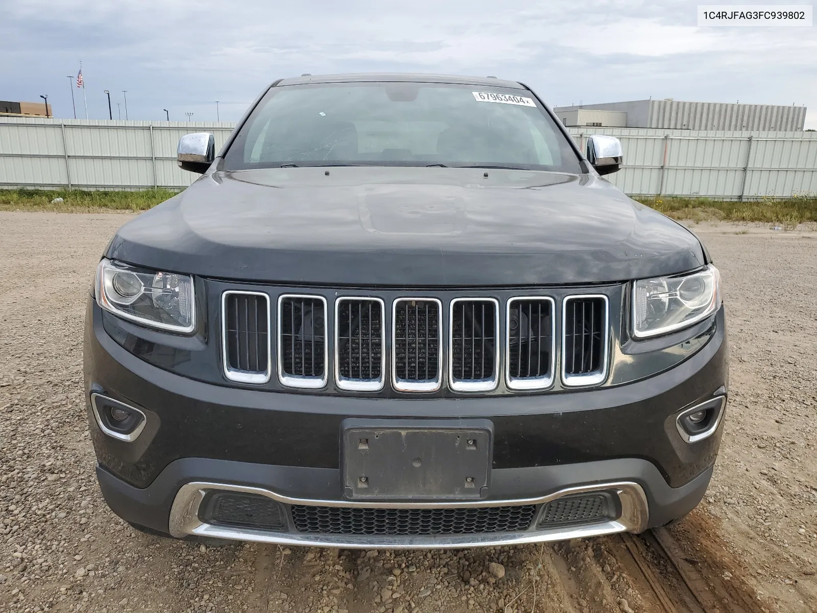 2015 Jeep Grand Cherokee Laredo VIN: 1C4RJFAG3FC939802 Lot: 67963404