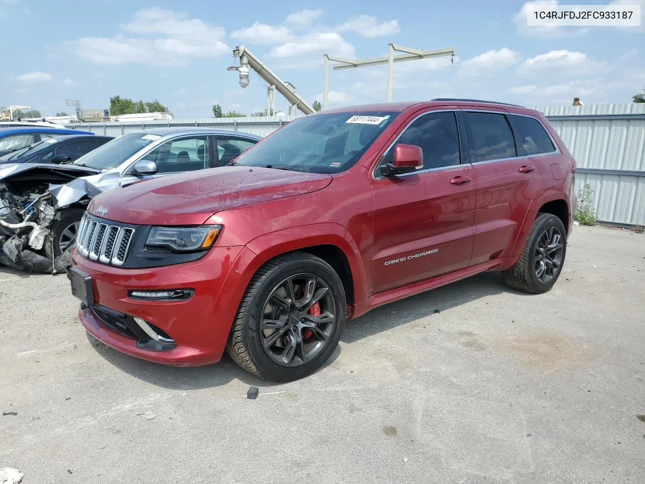 2015 Jeep Grand Cherokee Srt-8 VIN: 1C4RJFDJ2FC933187 Lot: 68117444