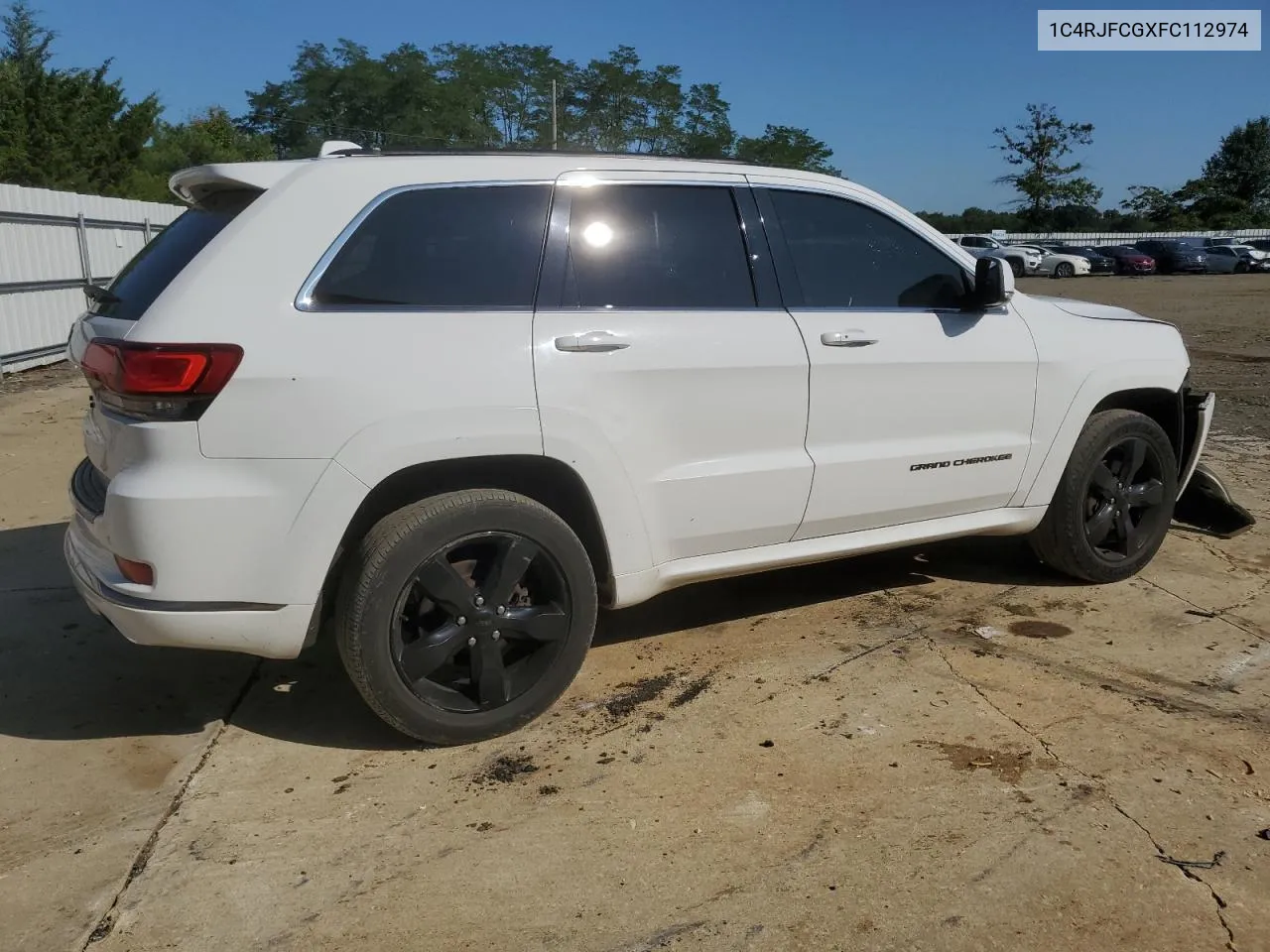 2015 Jeep Grand Cherokee Overland VIN: 1C4RJFCGXFC112974 Lot: 68216104