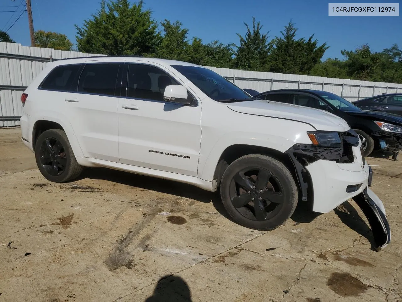 2015 Jeep Grand Cherokee Overland VIN: 1C4RJFCGXFC112974 Lot: 68216104