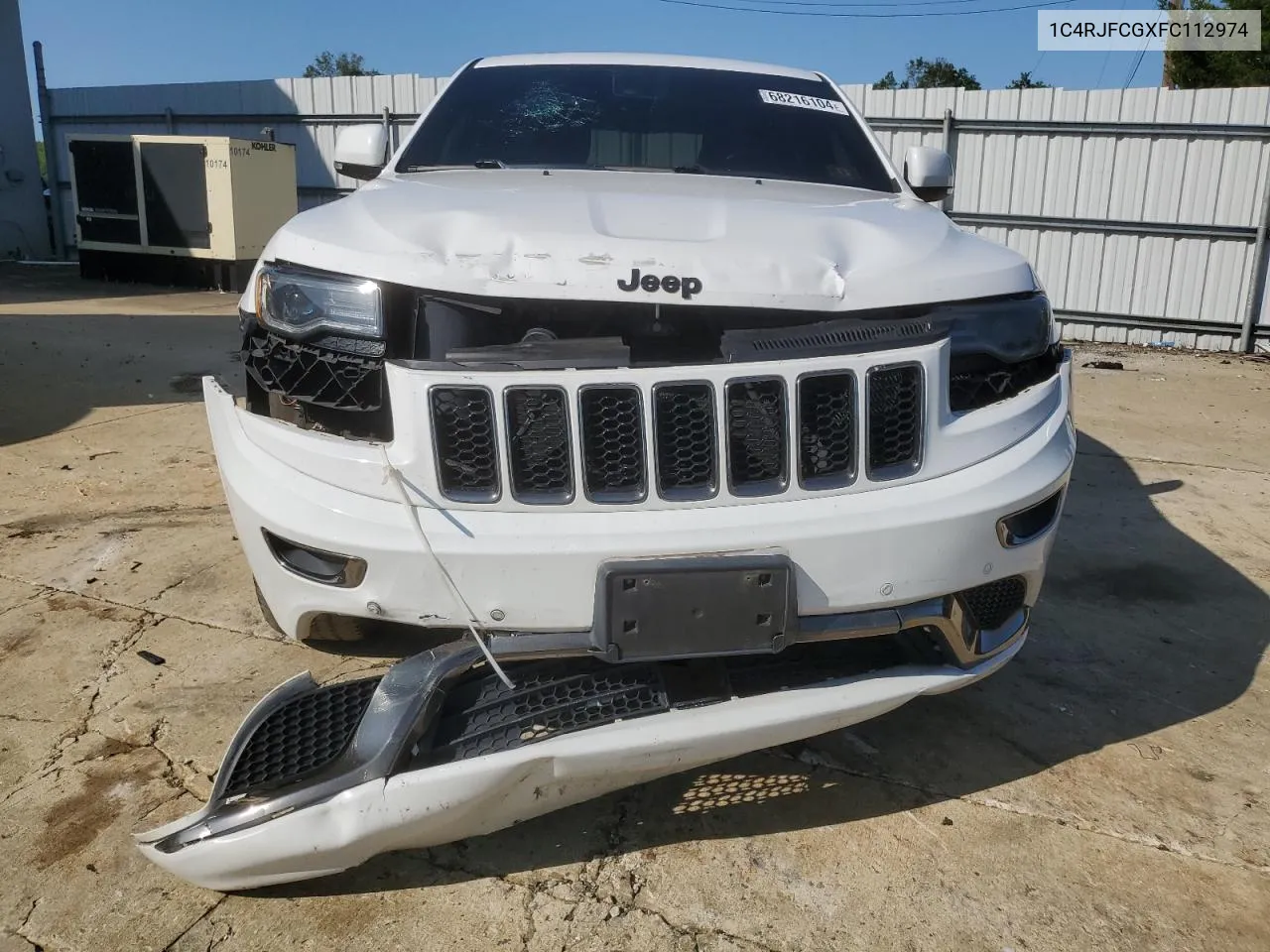 1C4RJFCGXFC112974 2015 Jeep Grand Cherokee Overland