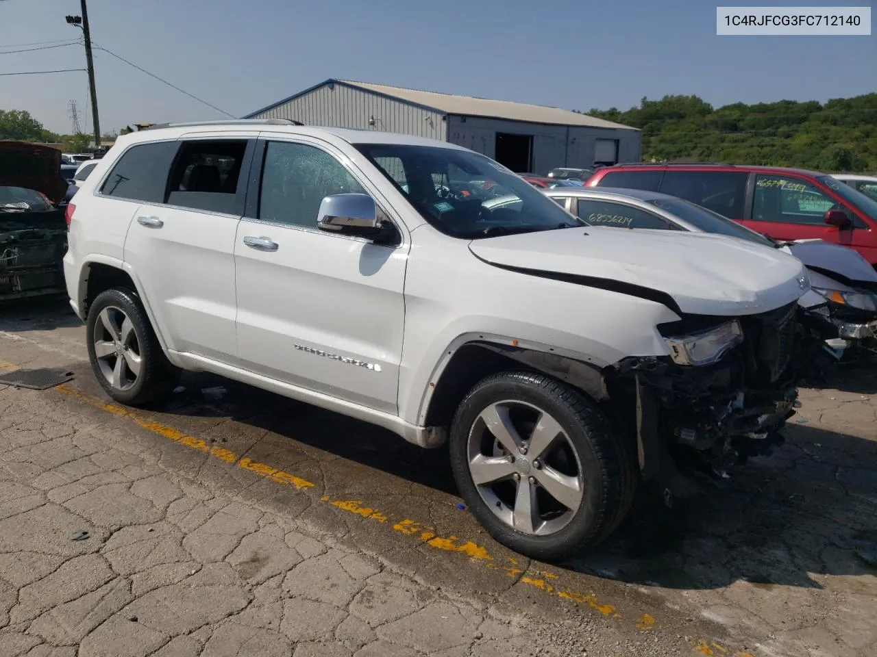 2015 Jeep Grand Cherokee Overland VIN: 1C4RJFCG3FC712140 Lot: 68273104