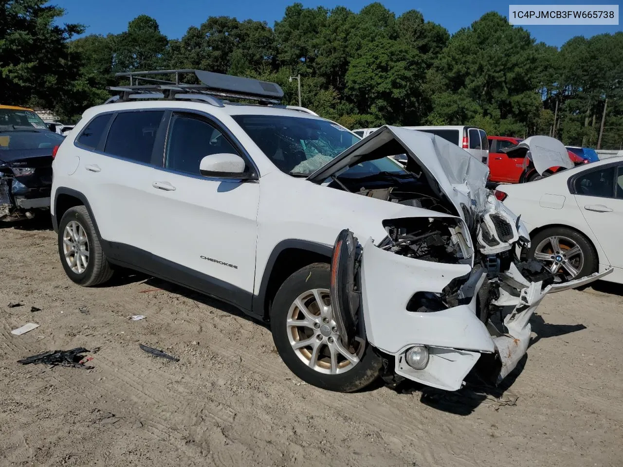 2015 Jeep Cherokee Latitude VIN: 1C4PJMCB3FW665738 Lot: 68465244