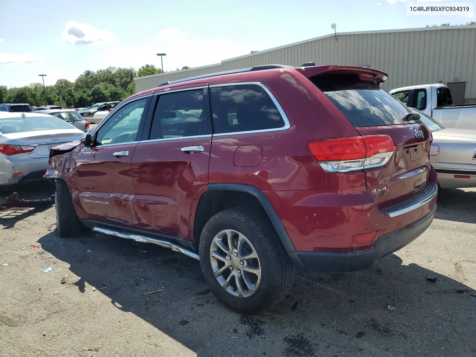 2015 Jeep Grand Cherokee Limited VIN: 1C4RJFBGXFC934319 Lot: 68538254