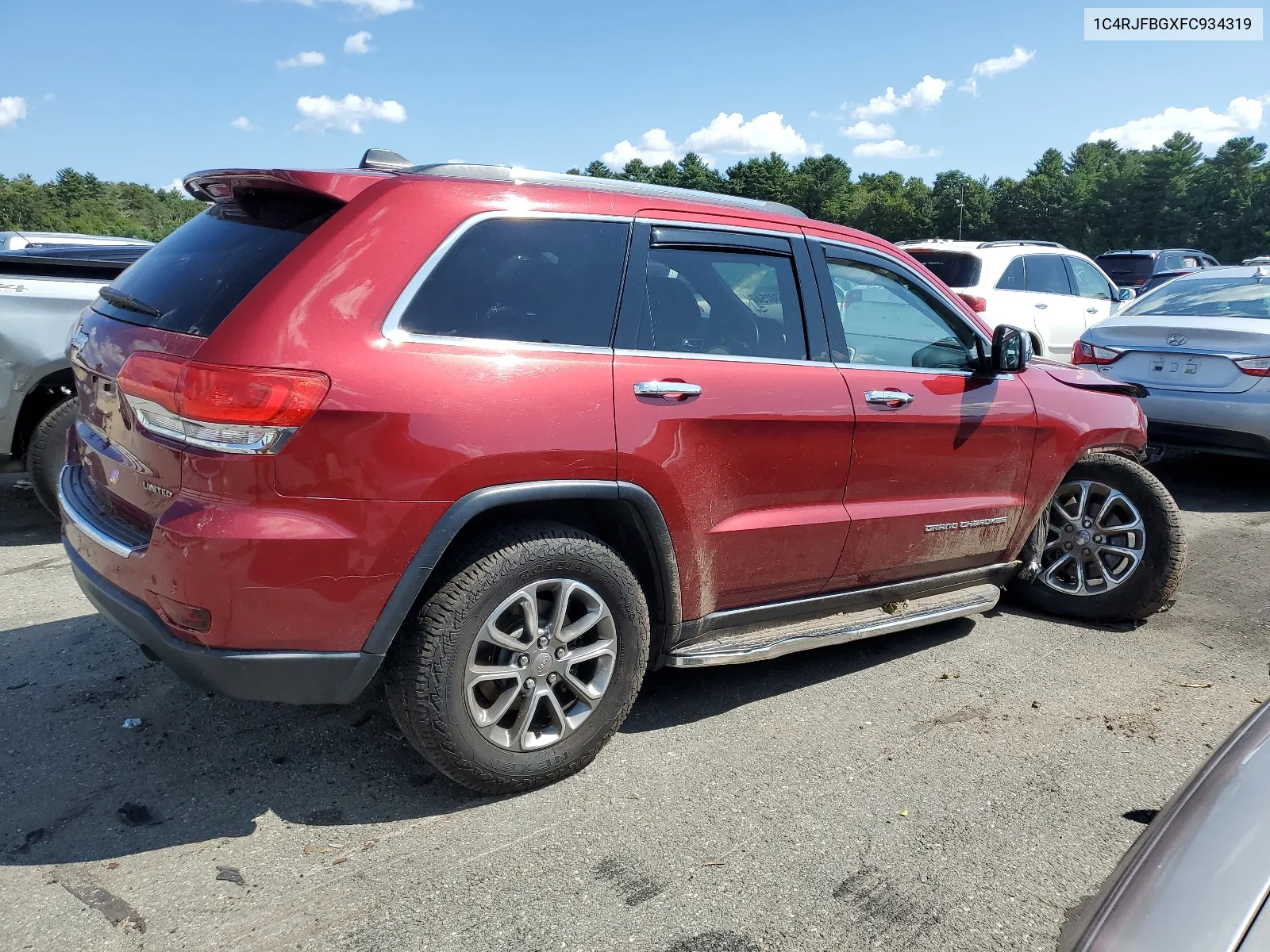 2015 Jeep Grand Cherokee Limited VIN: 1C4RJFBGXFC934319 Lot: 68538254