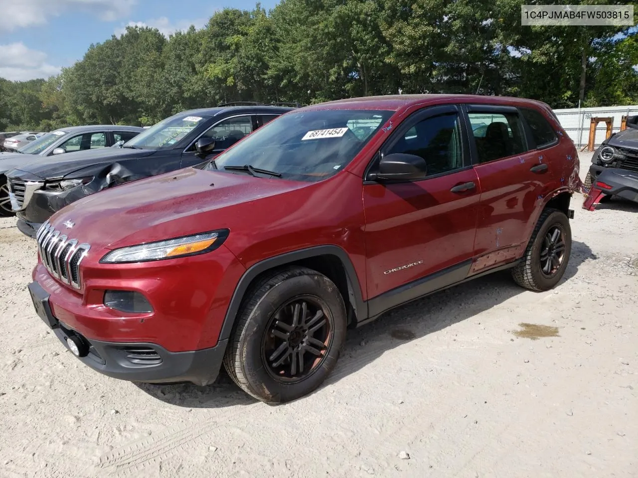 2015 Jeep Cherokee Sport VIN: 1C4PJMAB4FW503815 Lot: 68741454