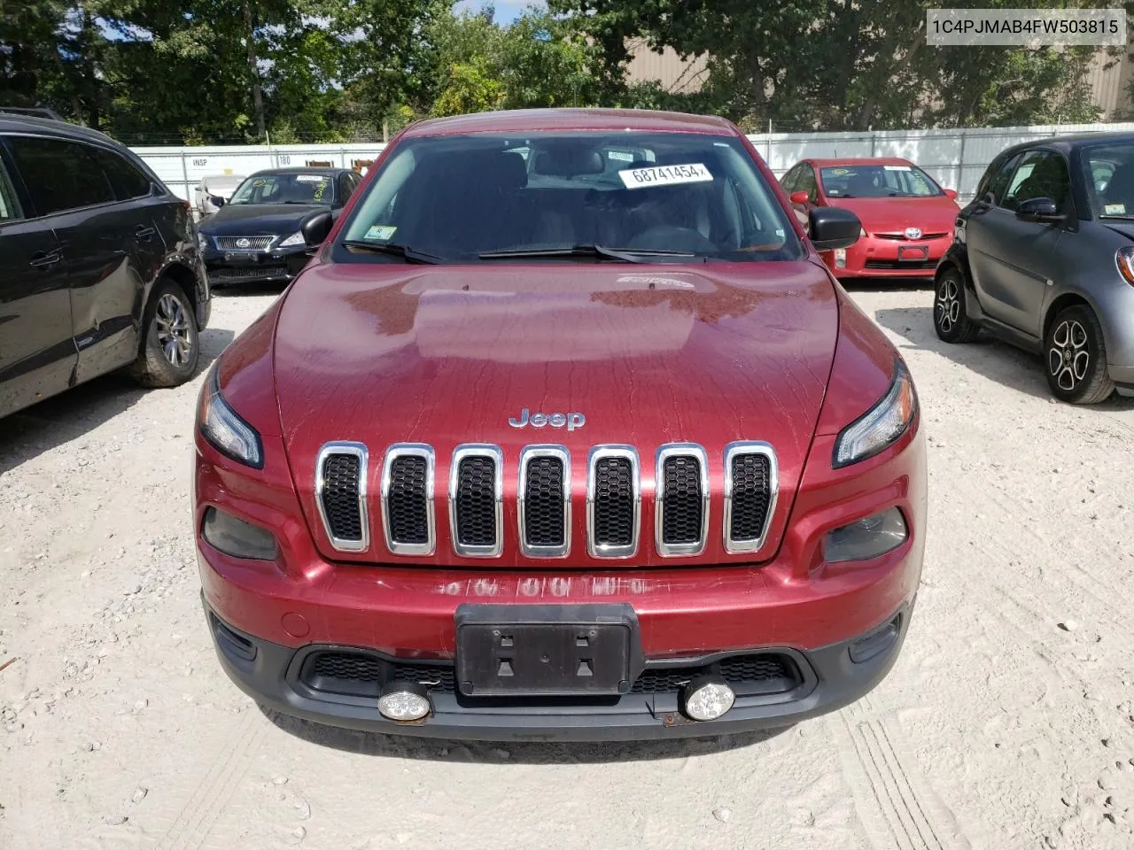 2015 Jeep Cherokee Sport VIN: 1C4PJMAB4FW503815 Lot: 68741454