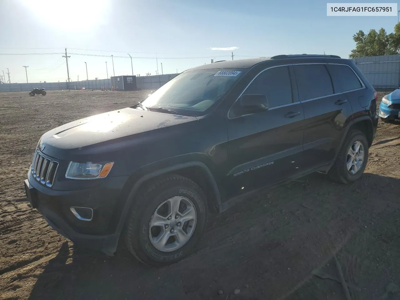 2015 Jeep Grand Cherokee Laredo VIN: 1C4RJFAG1FC657951 Lot: 68802094