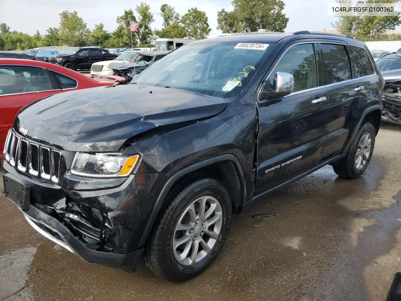 2015 Jeep Grand Cherokee Limited VIN: 1C4RJFBG5FC100362 Lot: 68828734