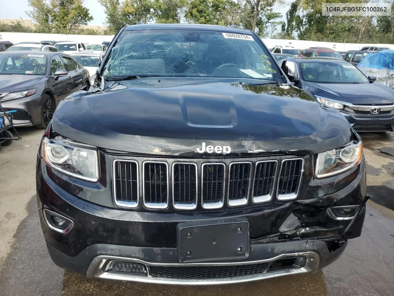 2015 Jeep Grand Cherokee Limited VIN: 1C4RJFBG5FC100362 Lot: 68828734