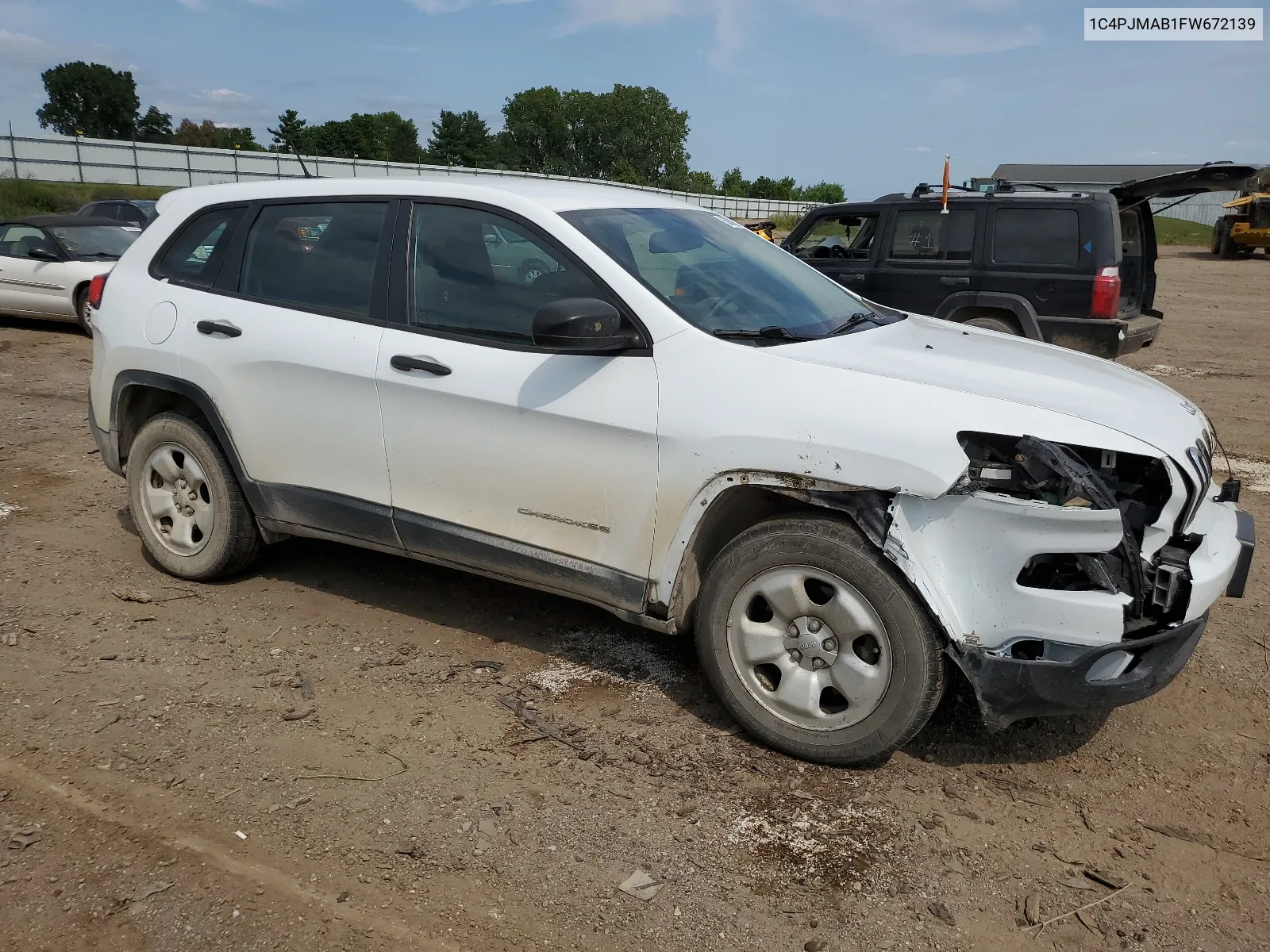 2015 Jeep Cherokee Sport VIN: 1C4PJMAB1FW672139 Lot: 68862814