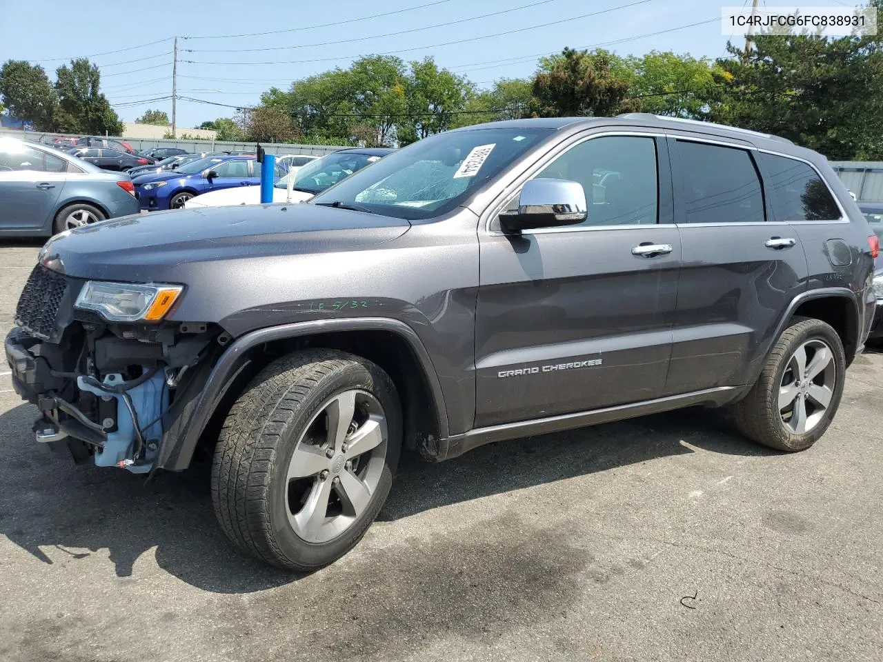 2015 Jeep Grand Cherokee Overland VIN: 1C4RJFCG6FC838931 Lot: 68912344